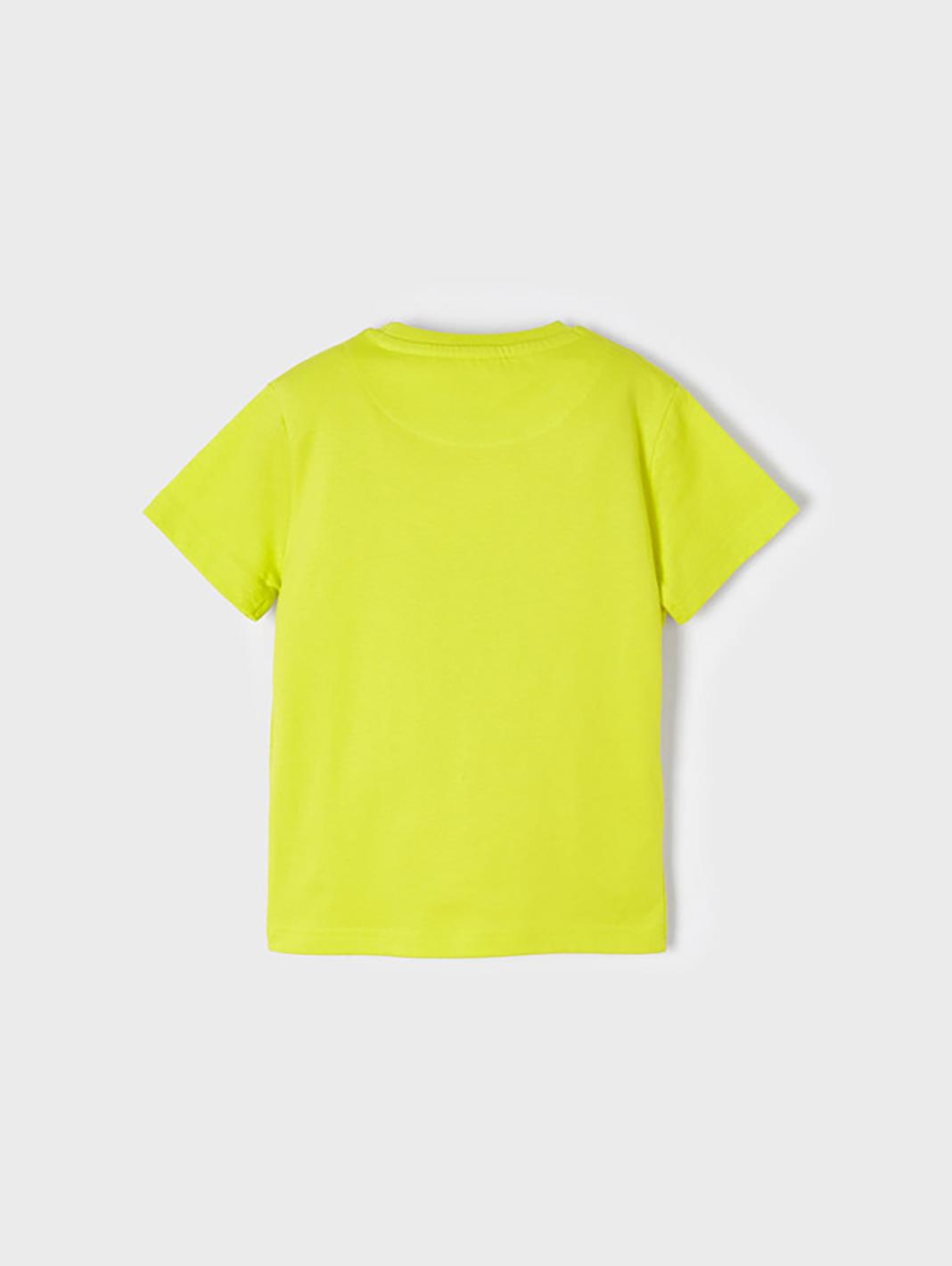 Koszulka chłopięca z krótkim rękawem Mayoral - żółta