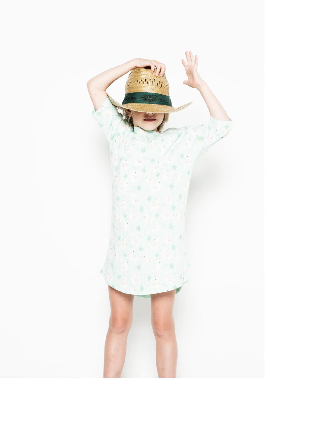 Pidżama dla niemowlaka- koszula nocna w lamy