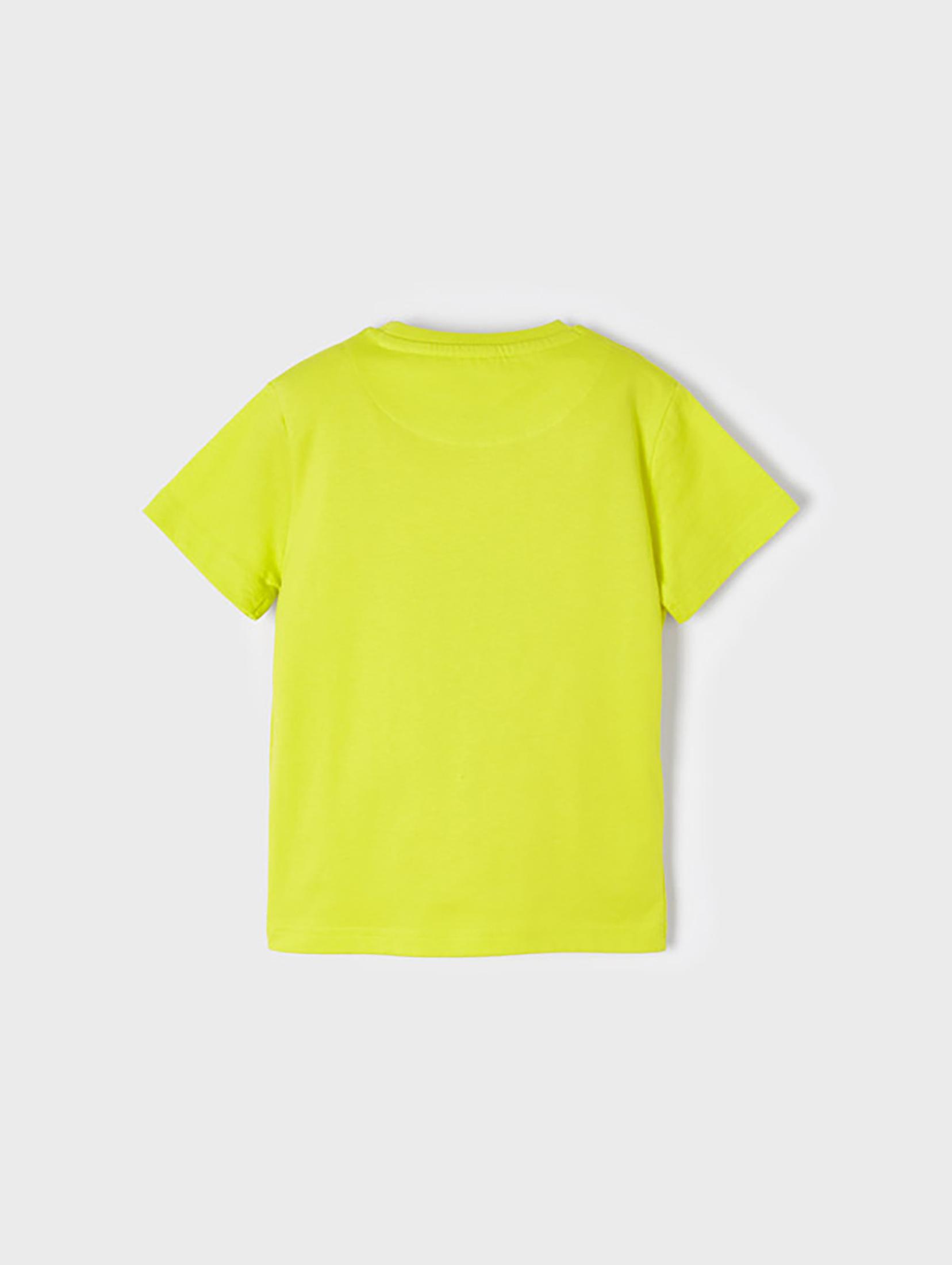 Koszulka chłopięca z krótkim rękawem Mayoral - żółta