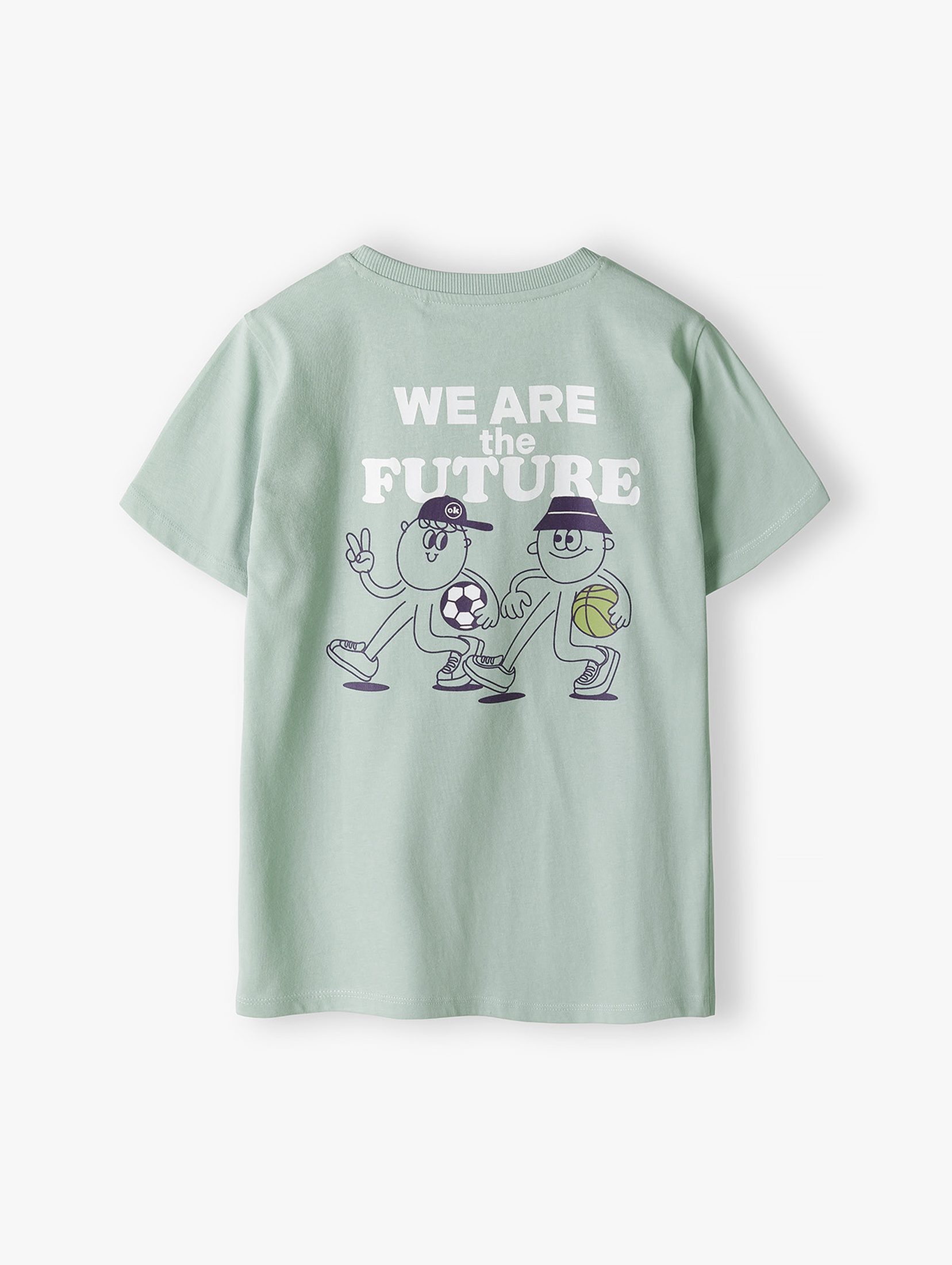 Zielony t-shirt chłopięcy - We are the future - 5.10.15.