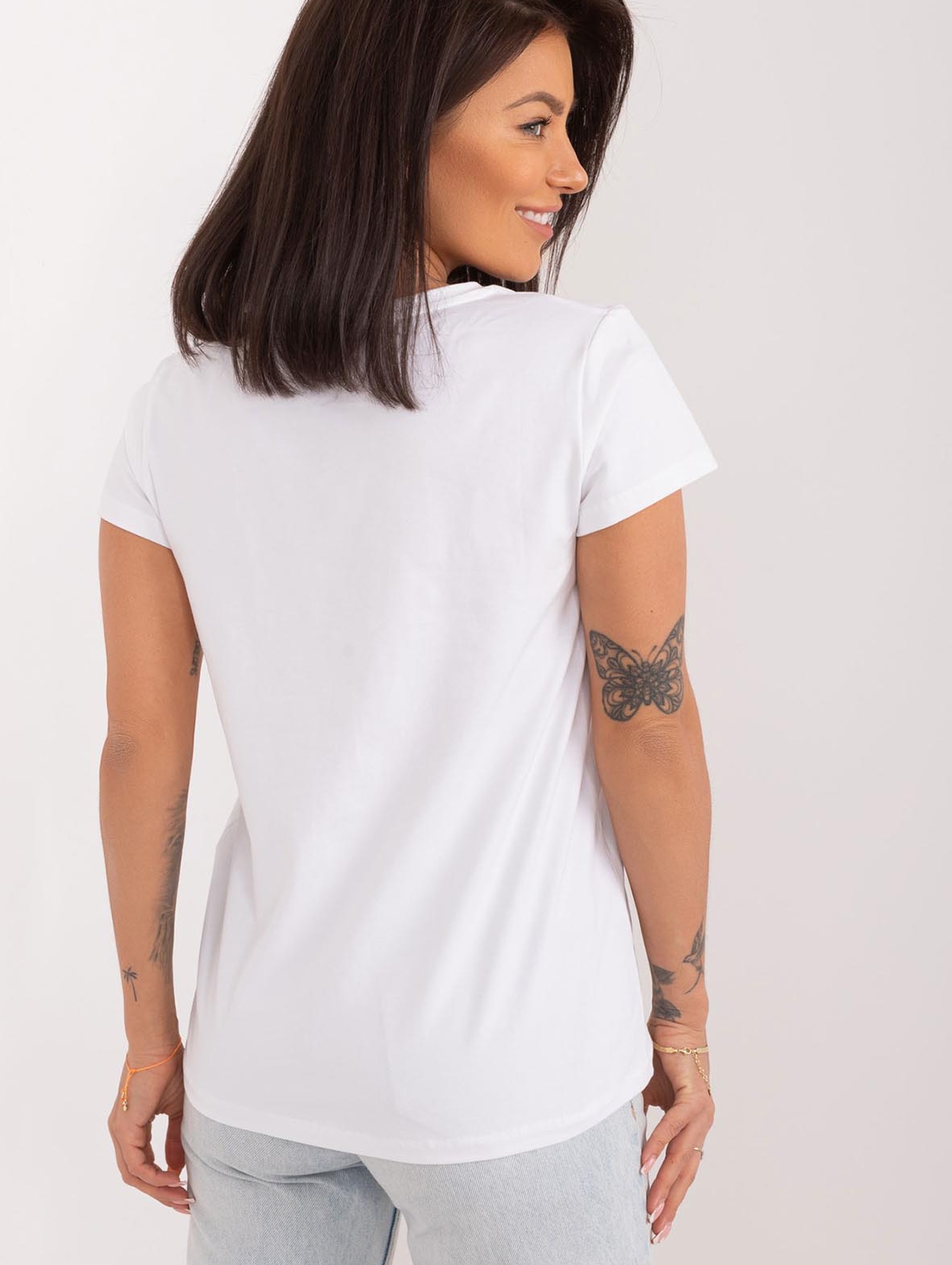 T-Shirt Z Aplikacją biały