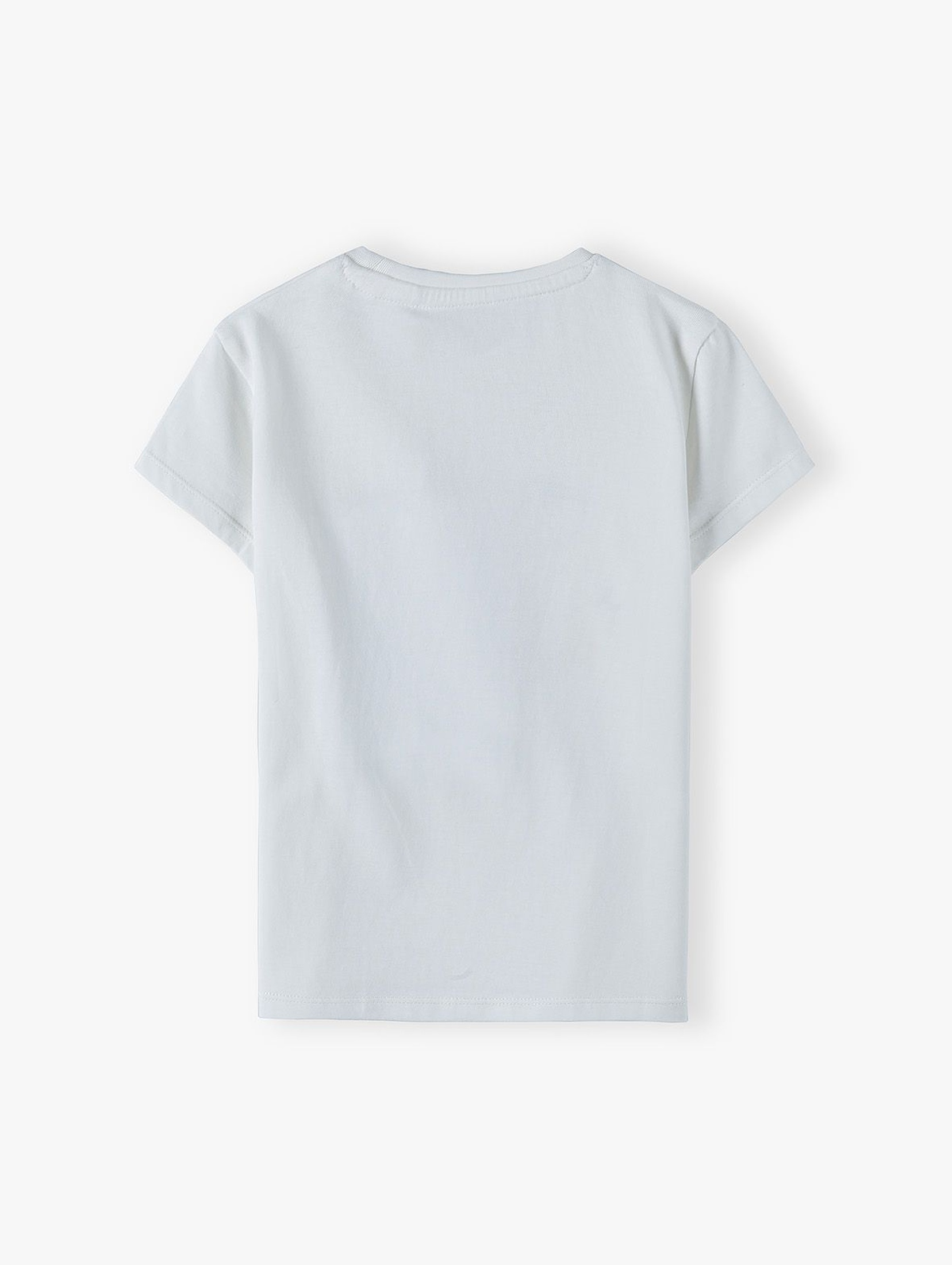 Bawełniany t-shirt dziewczęcy z sarenkami