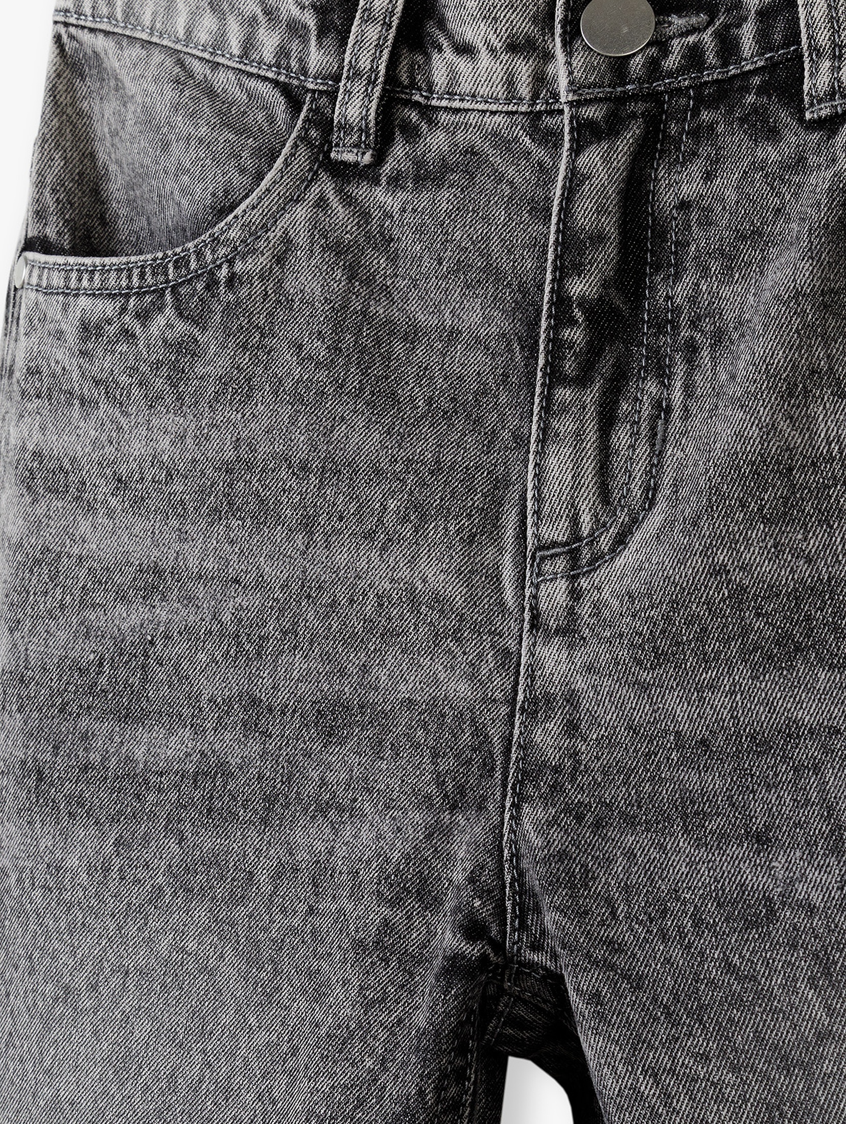Spodnie jeansowe regular dla chłopca - szare Lincoln&Sharks
