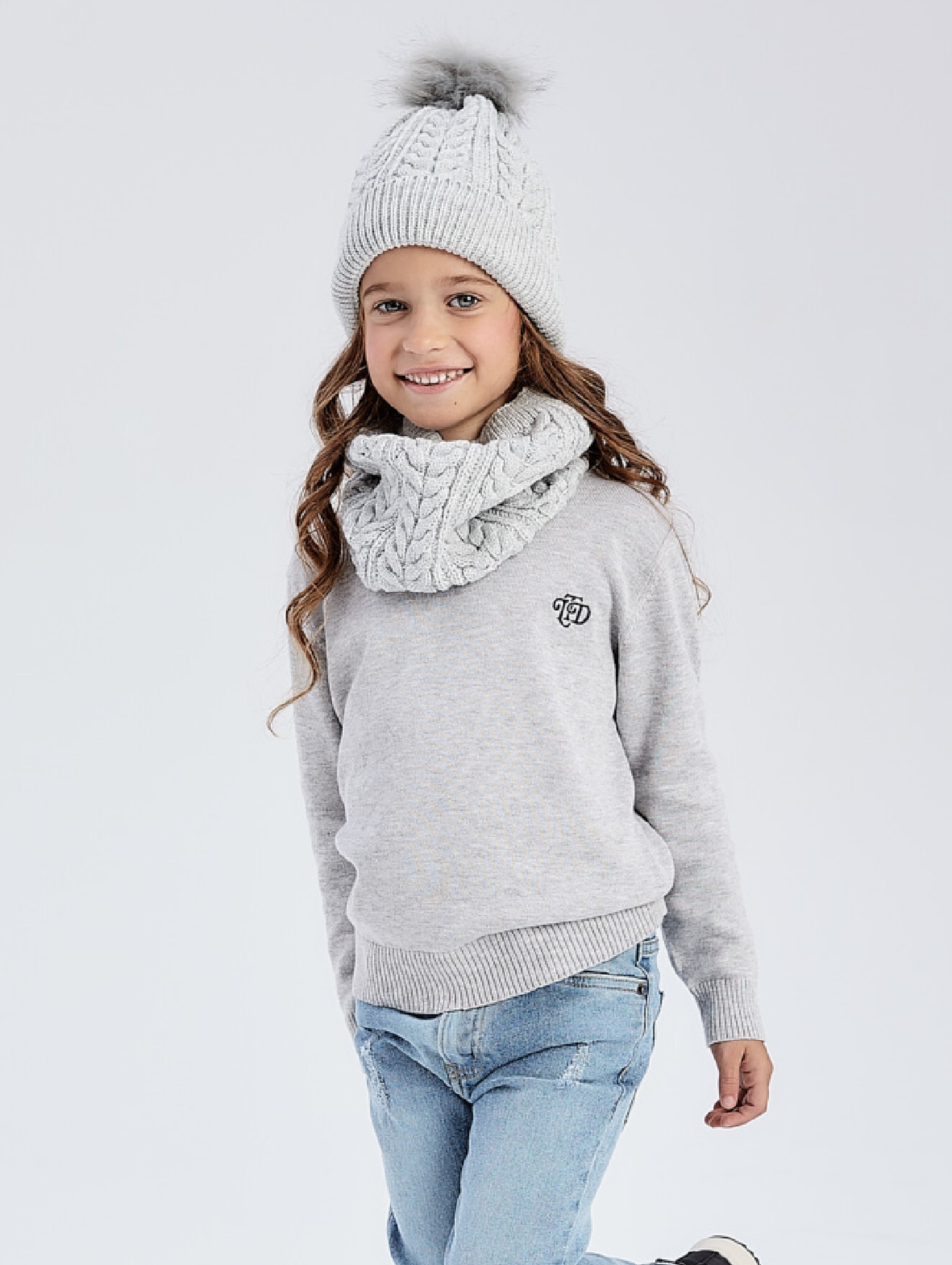 Szary sweter dla dziecka - unisex - Limited Edition