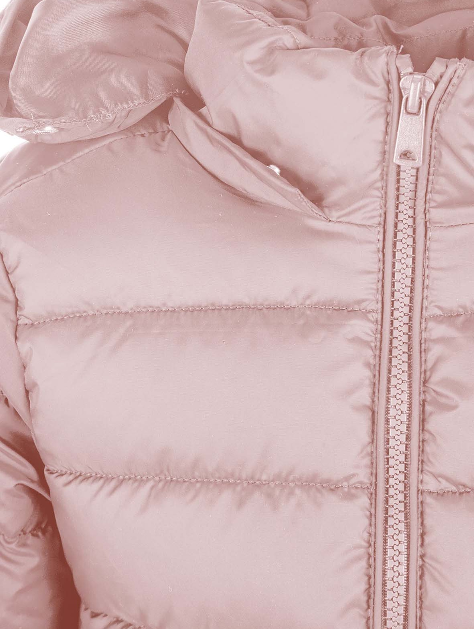 Różowa lekka kurtka z odpinanym kapturem dla dziewczynki