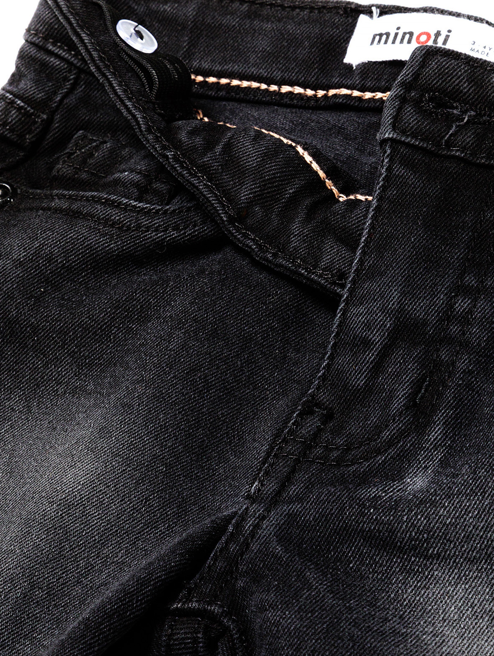 Czarne jeansowe krótkie spodenki dla chłopca