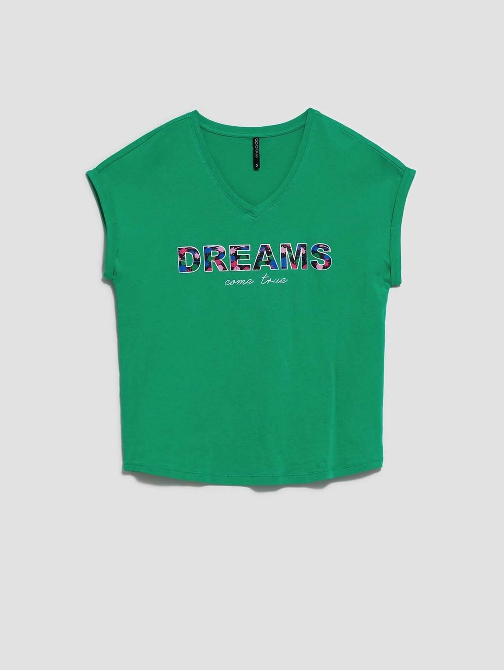 Bawełniana bluzka z napisem DREAMS