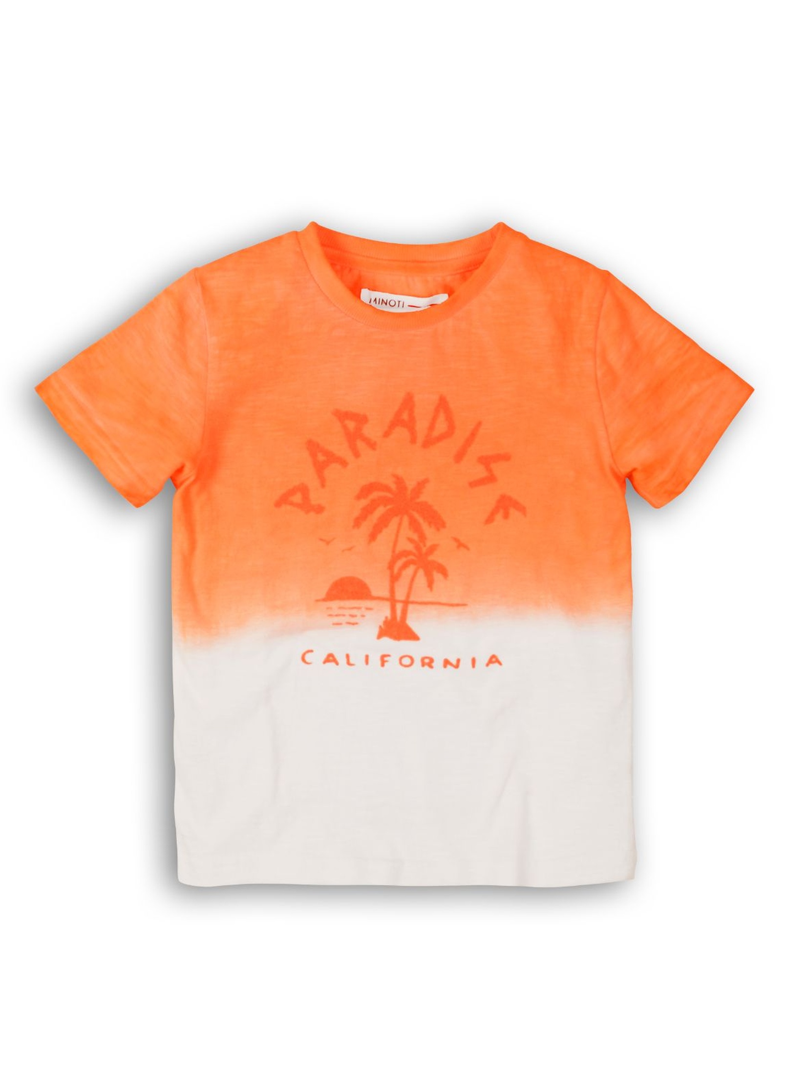Pomarańczowo-biały t-shirt dla chłopca California