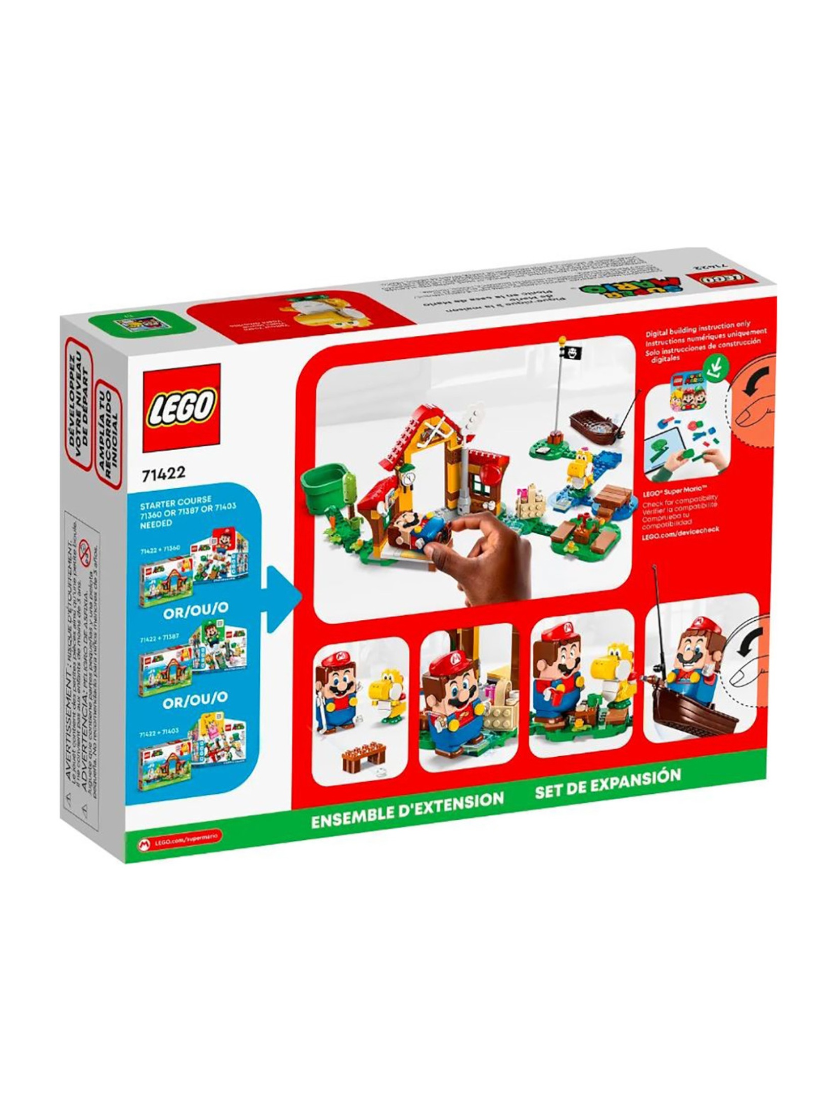 Klocki LEGO Super Mario 71422 Piknik w domu Mario - zestaw rozszerzający - 259 elementów, wiek 6 +