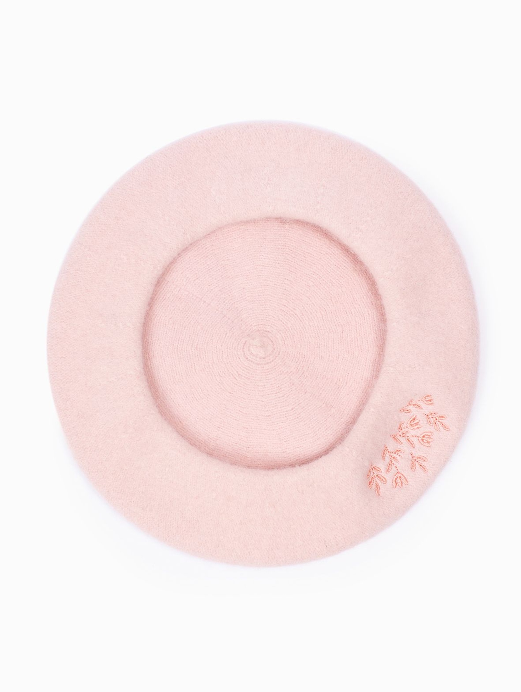 Czapka dla dziewczynki w kolorze różowym - beret