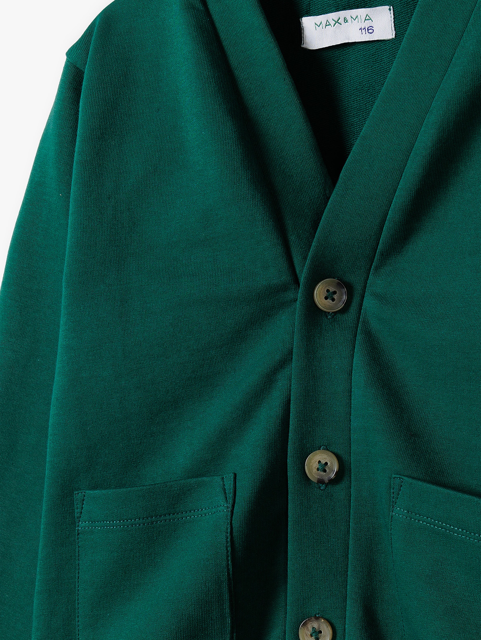 Zielona bluza bawełniana zapinana na guziki - 5.10.15.