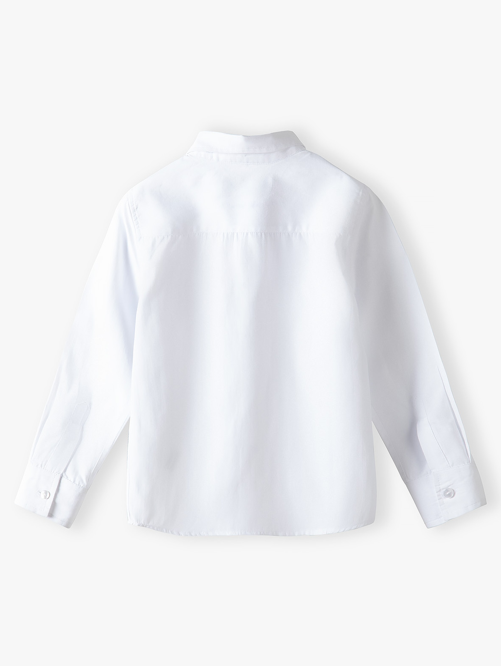 Elegancka biała koszula dla chłopca z długim rękawem regular