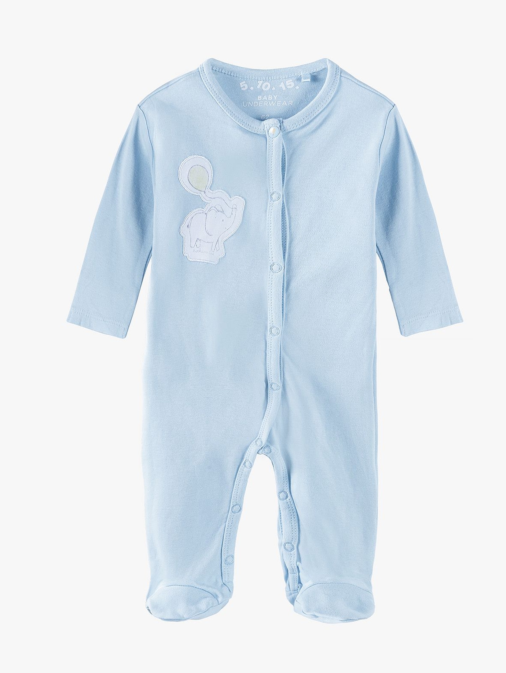 Pajac niemowlęcy bawełniany niebieski