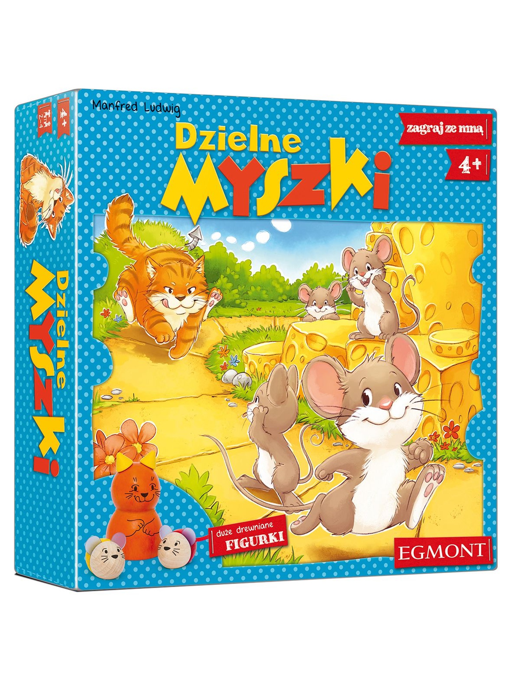 Gra planszowa dla dzieci- Dzielne myszki wiek 4+