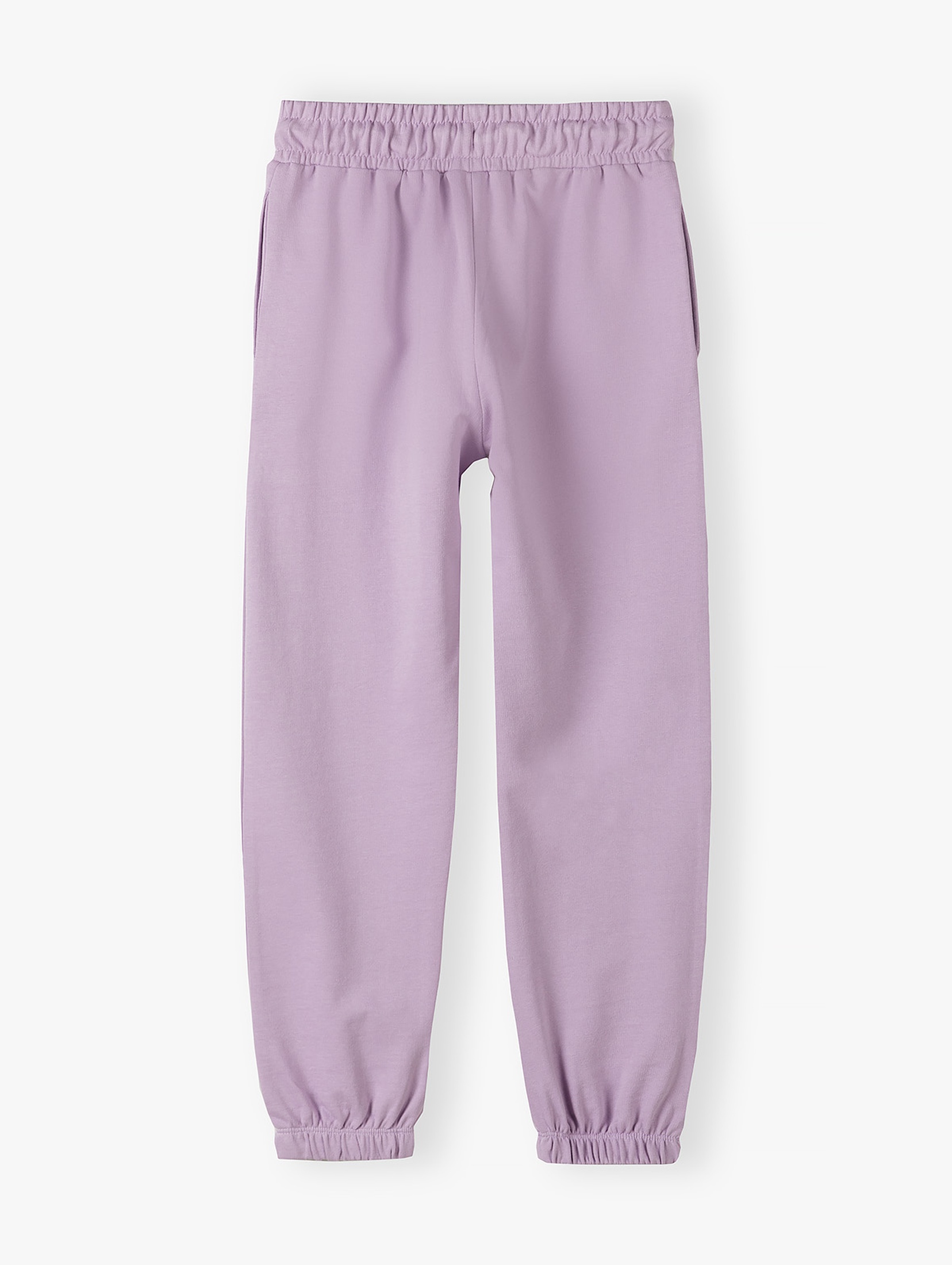 Fioletowe spodnie dresowe dla dziewczynki