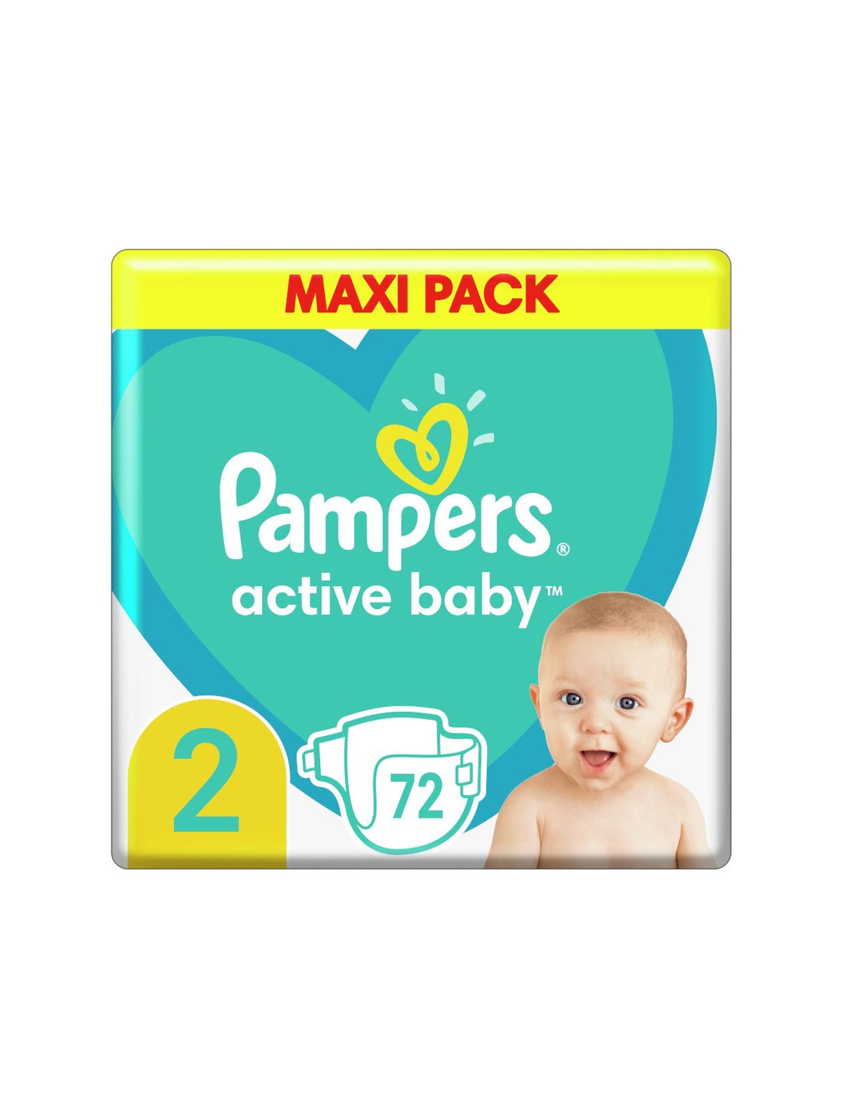 Pampers Active Baby, rozmiar 2, 72szt, 4-8kg