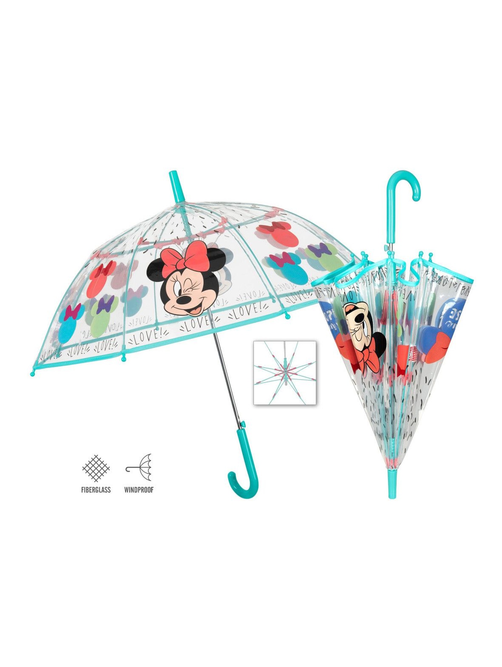 Transparentna parasolka Minnie
