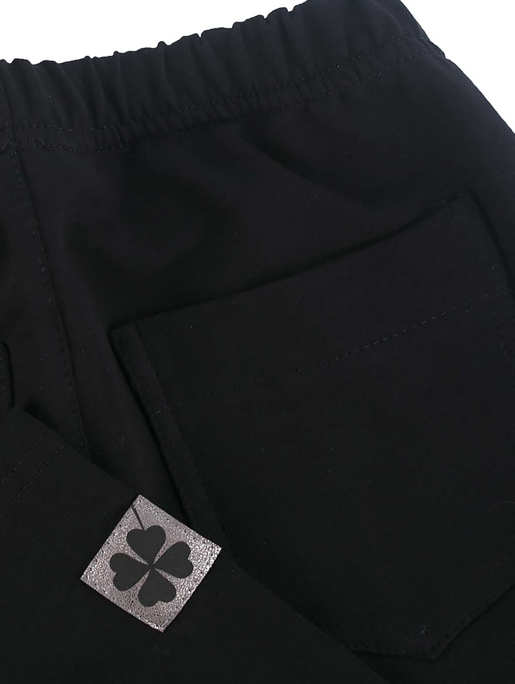 Czarne legginsy dla dziewczynki z kieszeniami Tup Tup