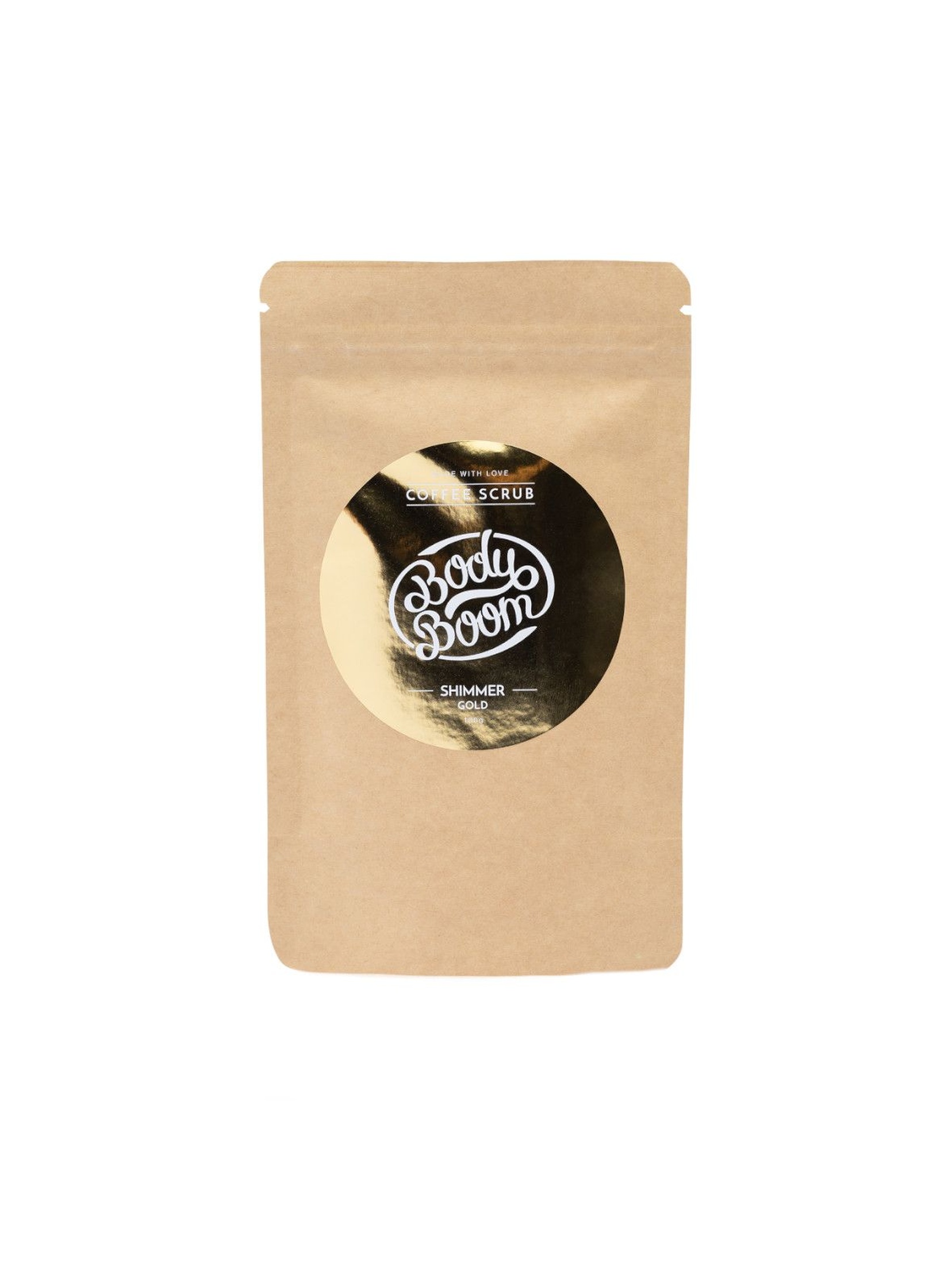 BODYBOOM Peeling kawowy do ciała - Shimmer Gold 30g