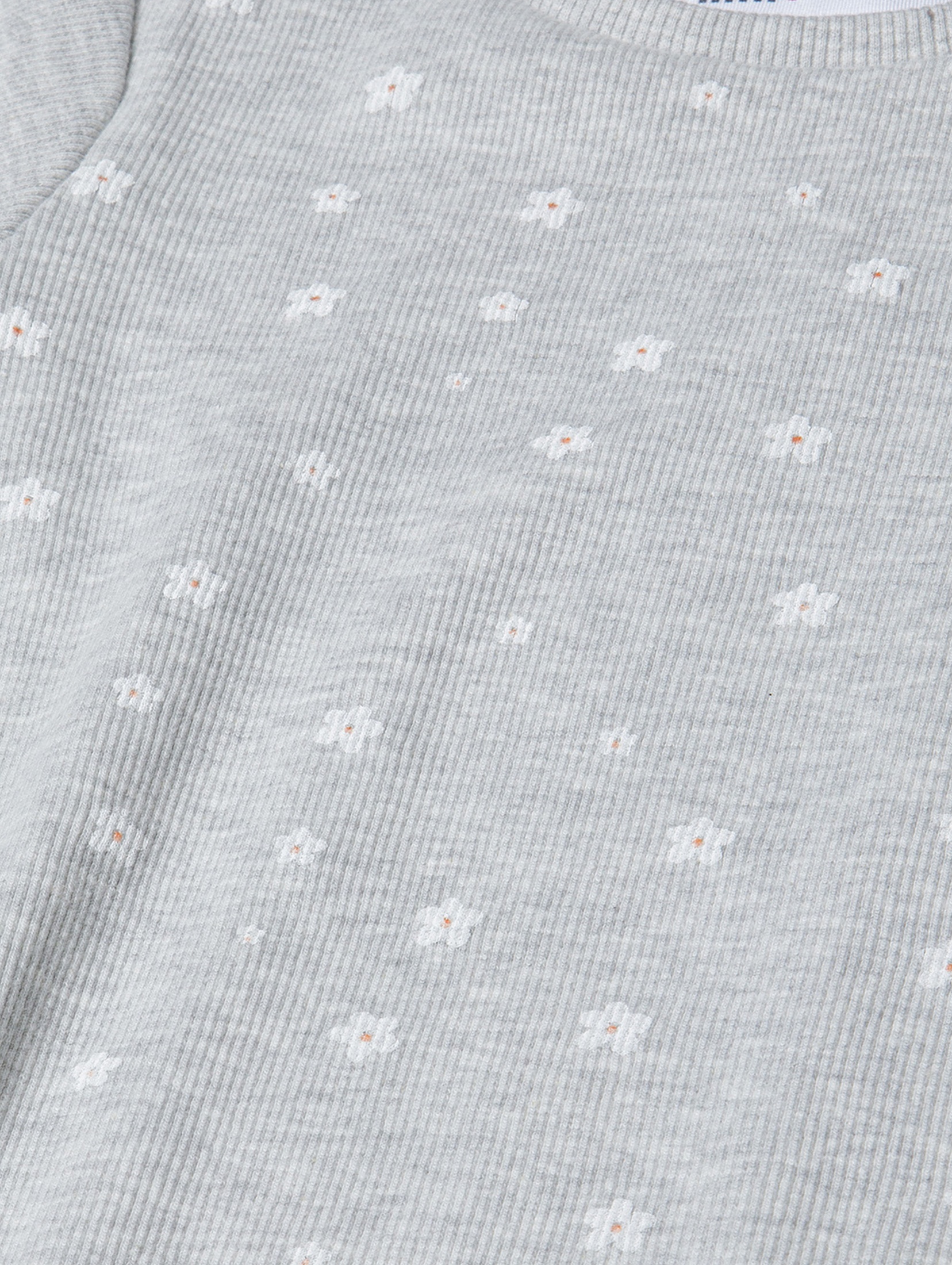 Prążkowana bluzka dla niemowlaka- szara