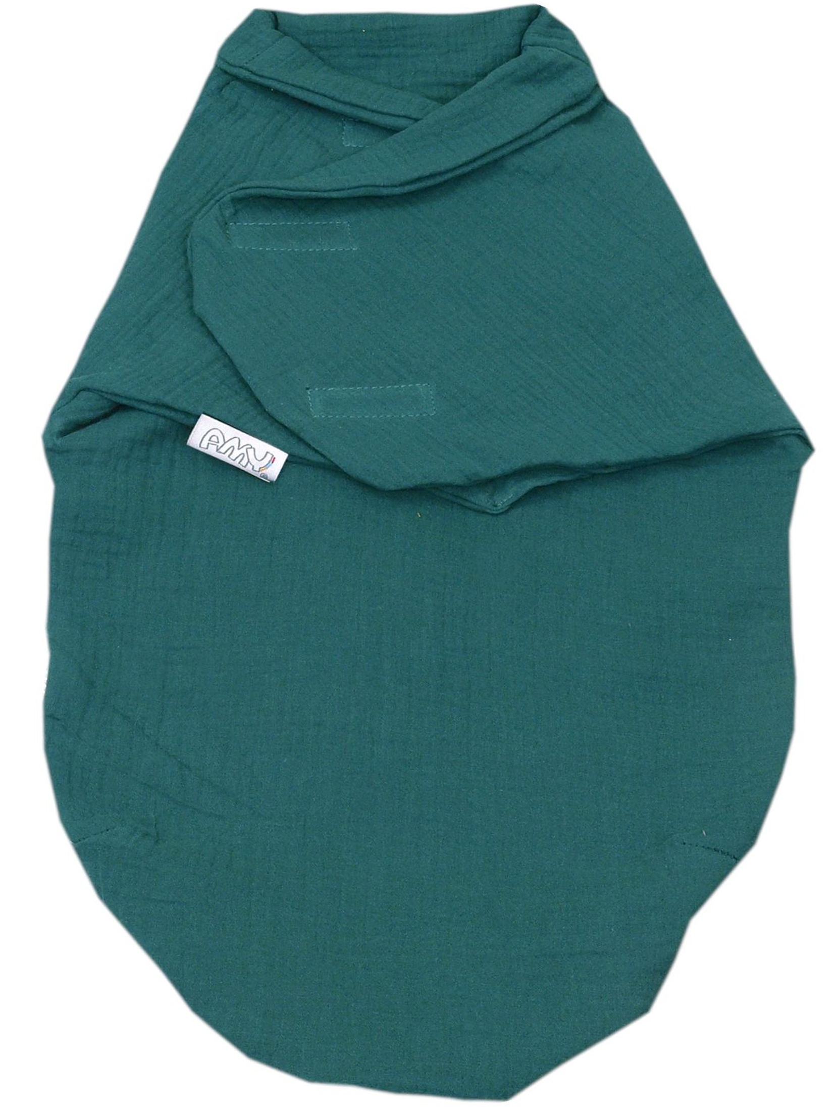 Otulacz niemowlęcy muślinowy - zielony 72x60cm