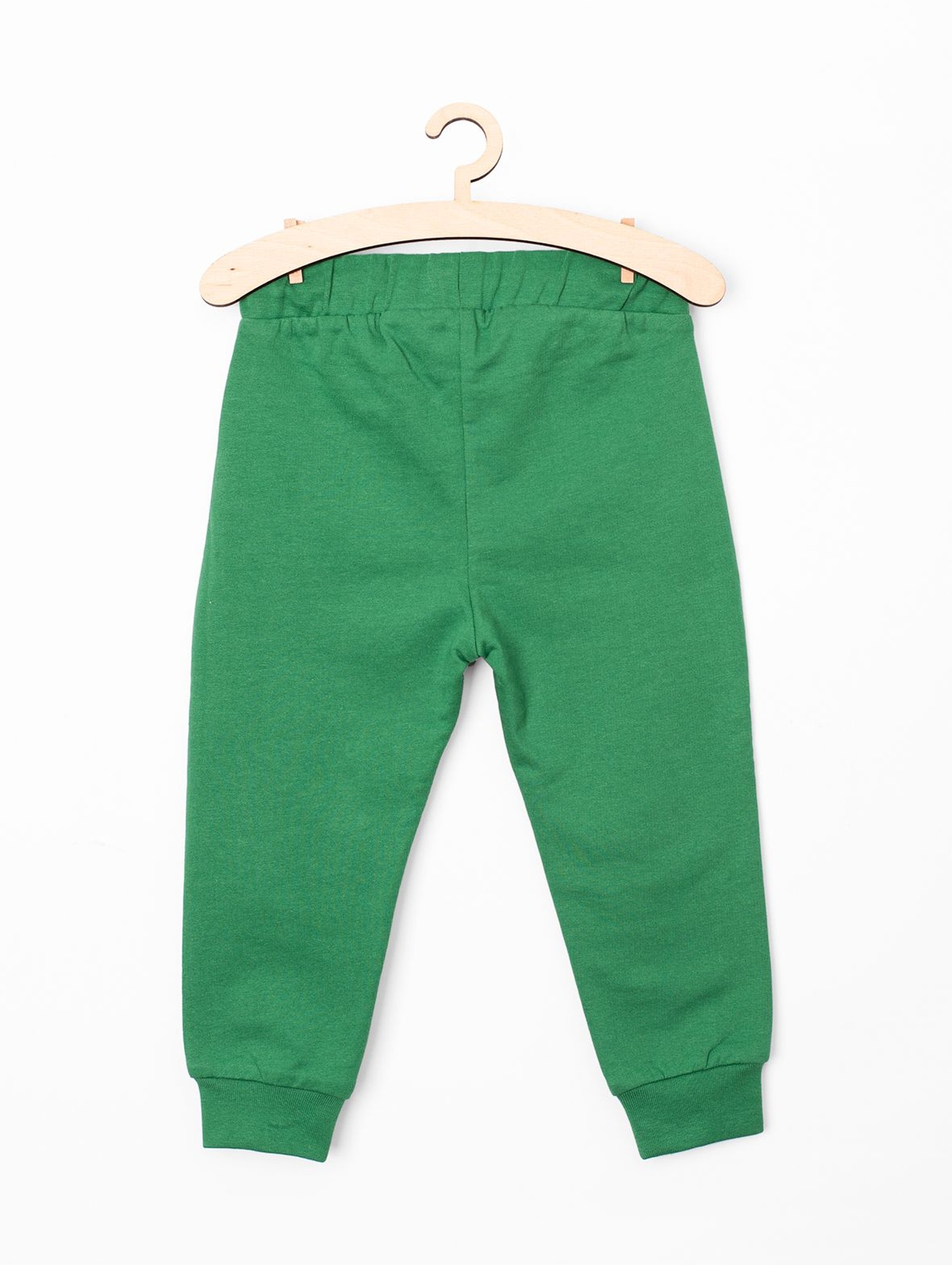 Spodnie dresowe niemowlęce zielone