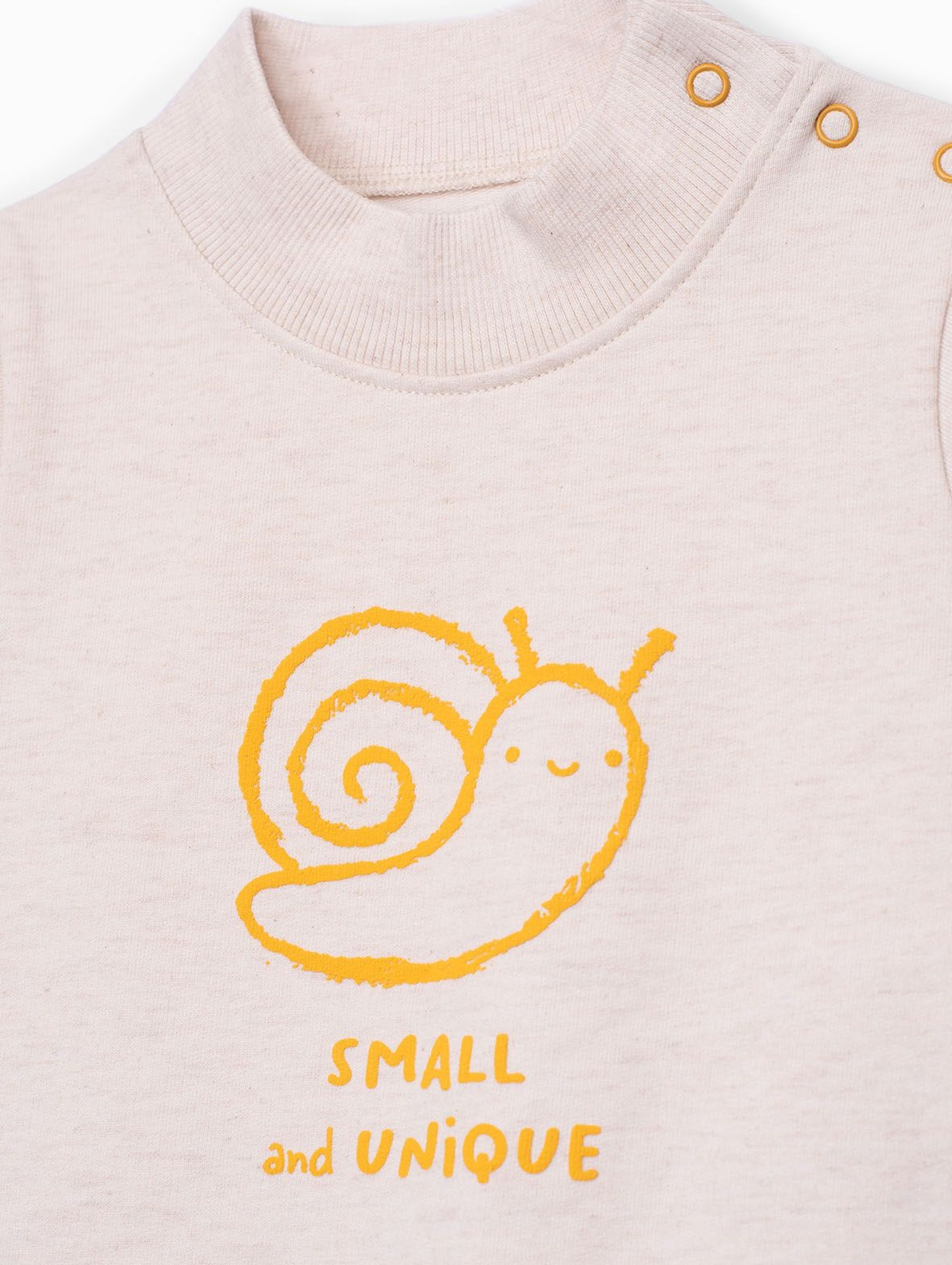 Bluza dresowa niemowlęca ze ślimakiem