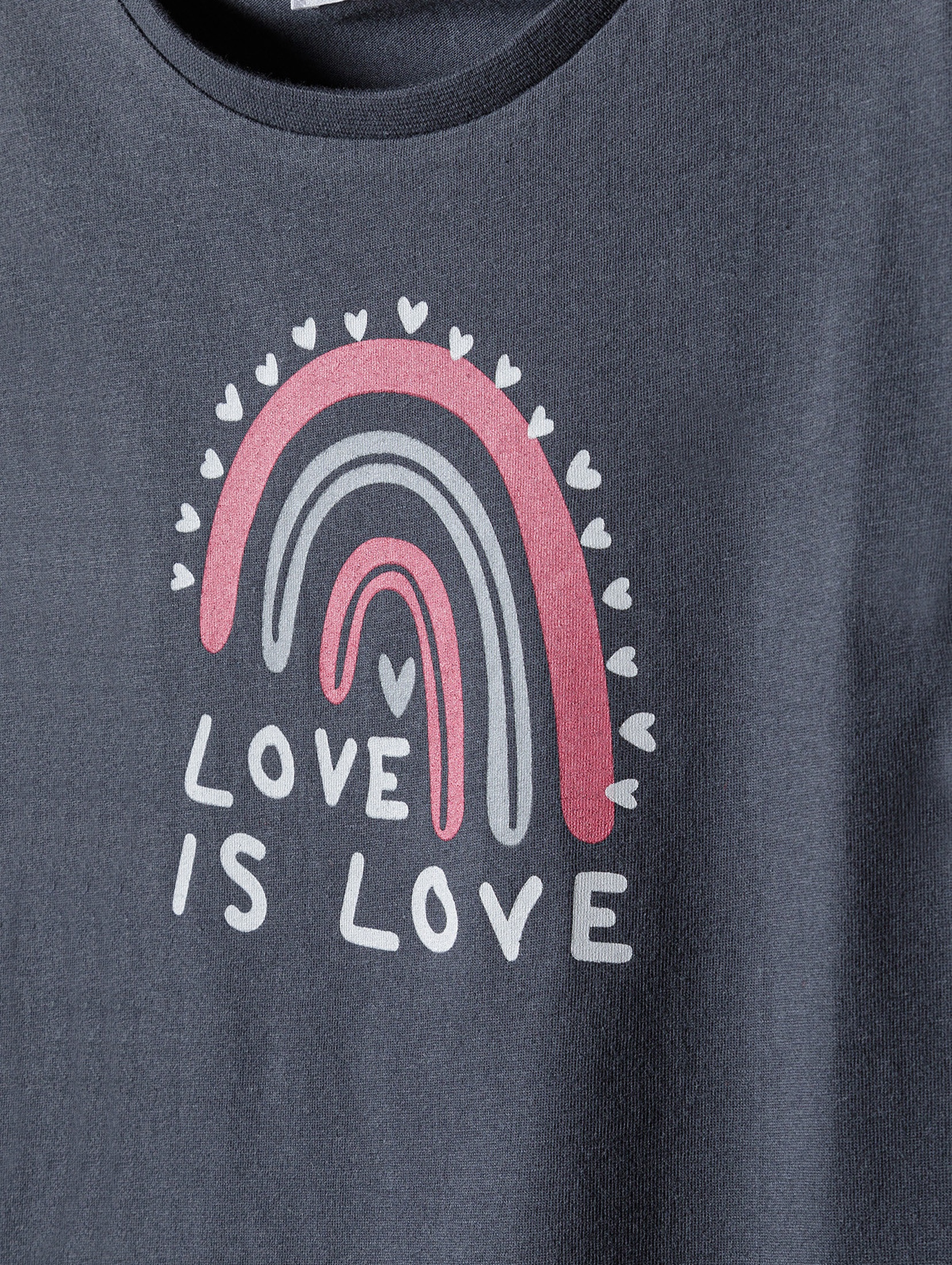 Granatowa koszulka bawełniana niemowlęca- Love is love