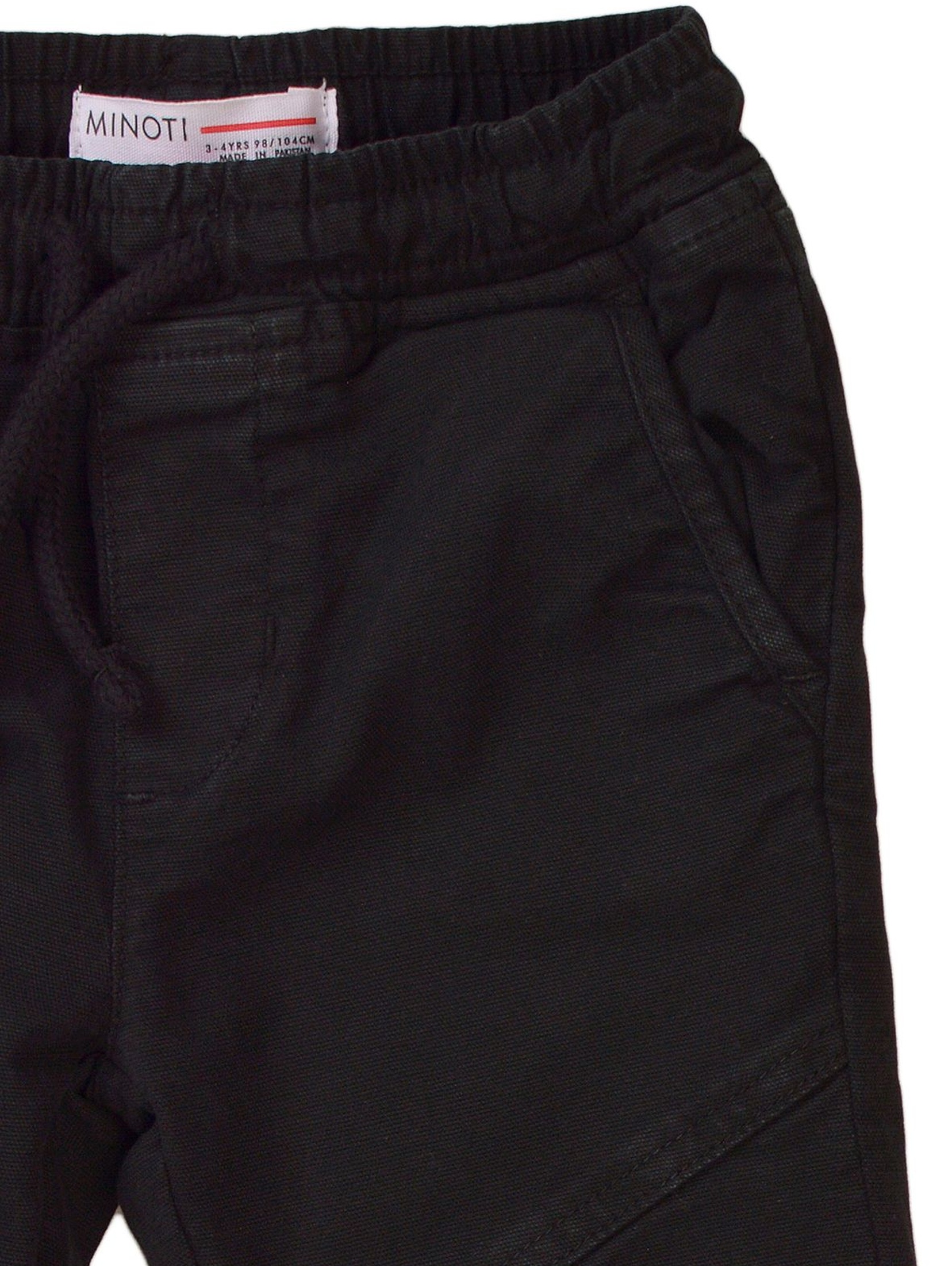 Spodnie chłopięce typu bojówki - czarne