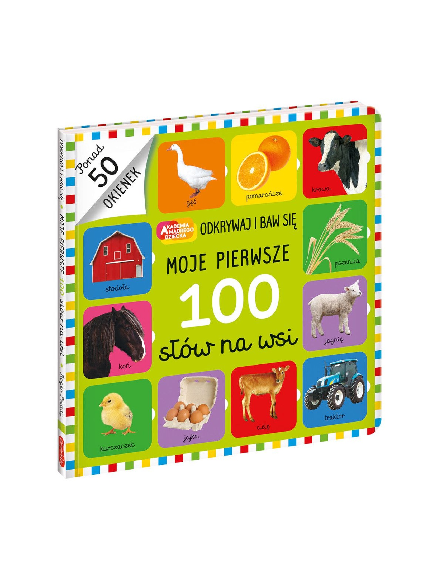 Książka dla dzieci- Moje Pierwsze 100 Słów Na Wsi