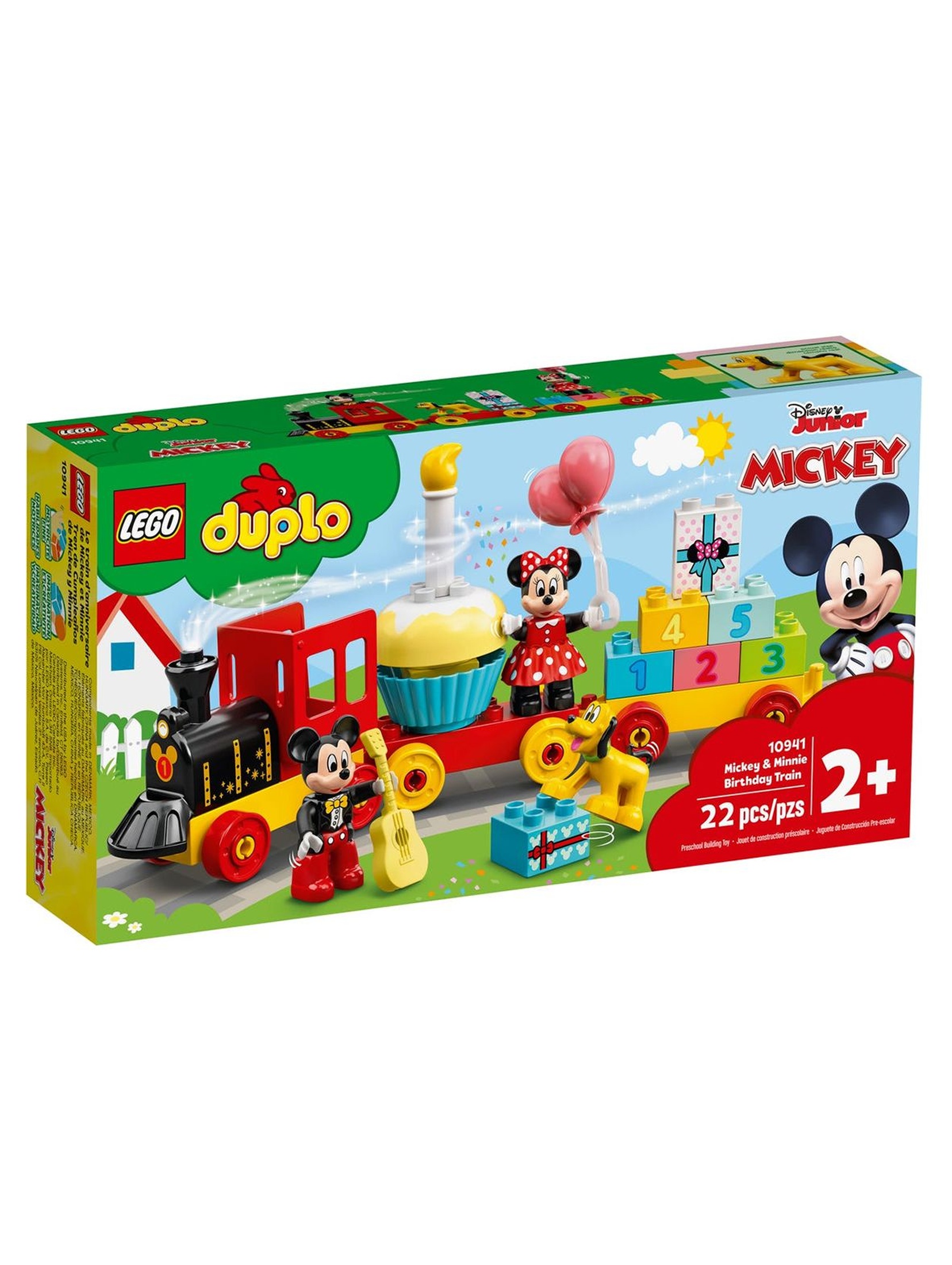 Lego DUPLO 10941 - Urodzinowy pociąg myszek Miki i Minnie - 22 elementy wiek 2+