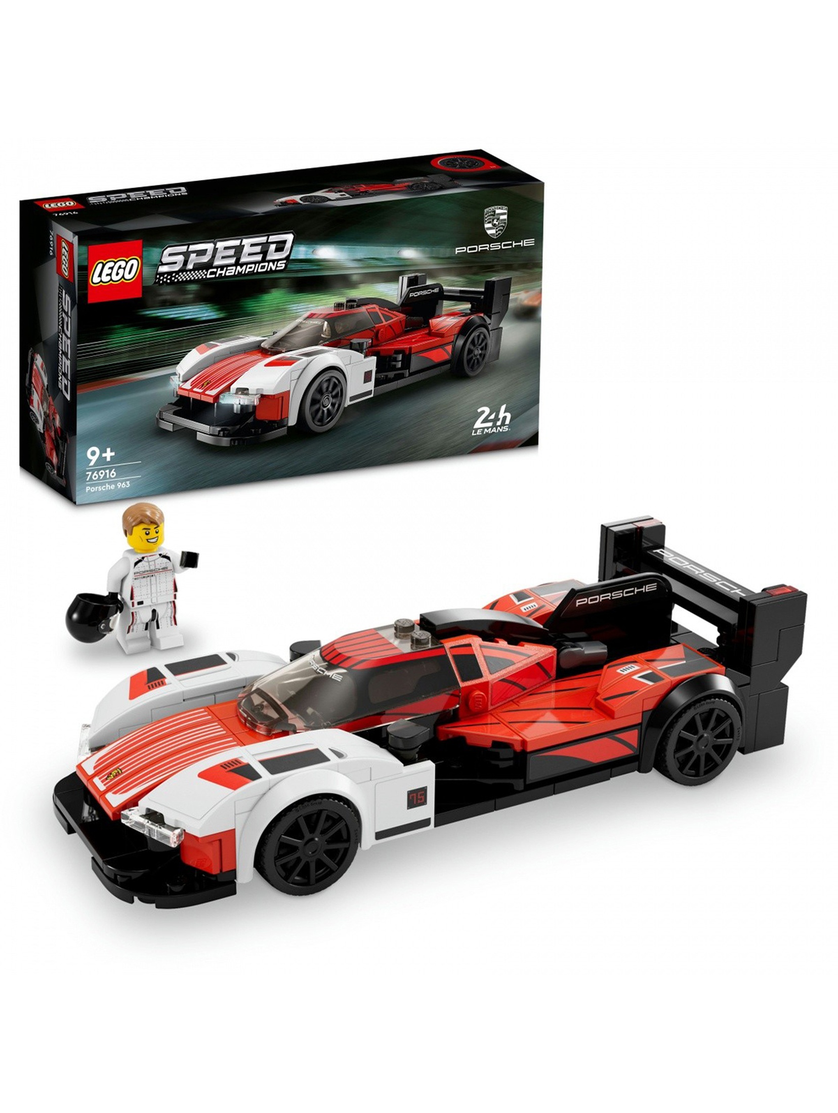 Klocki LEGO Speed Champions 76916 Porsche 963 - 280 elementów, wiek 9 +