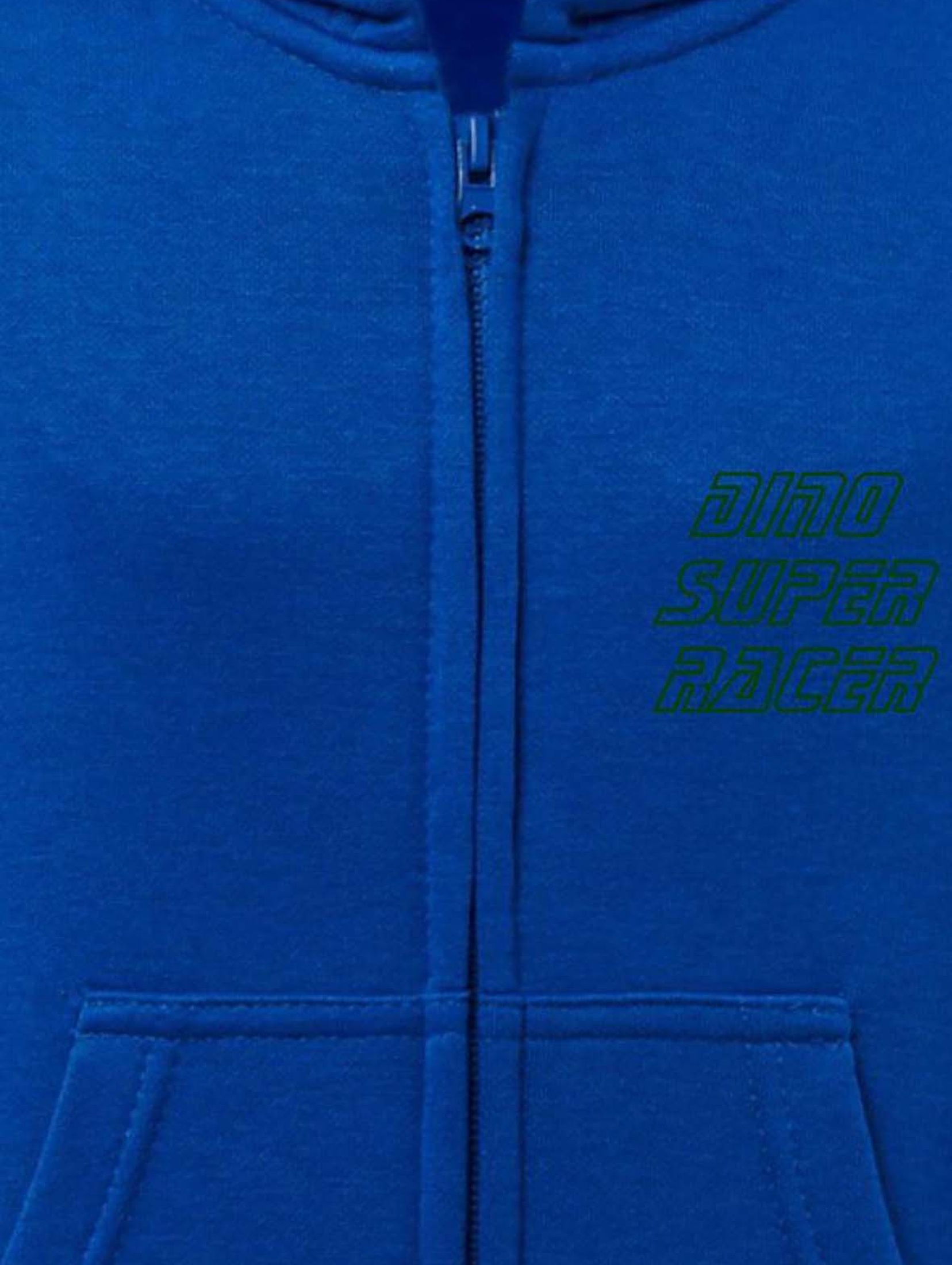 Rozpinana bluza z kapturem Dino super racer niebieska