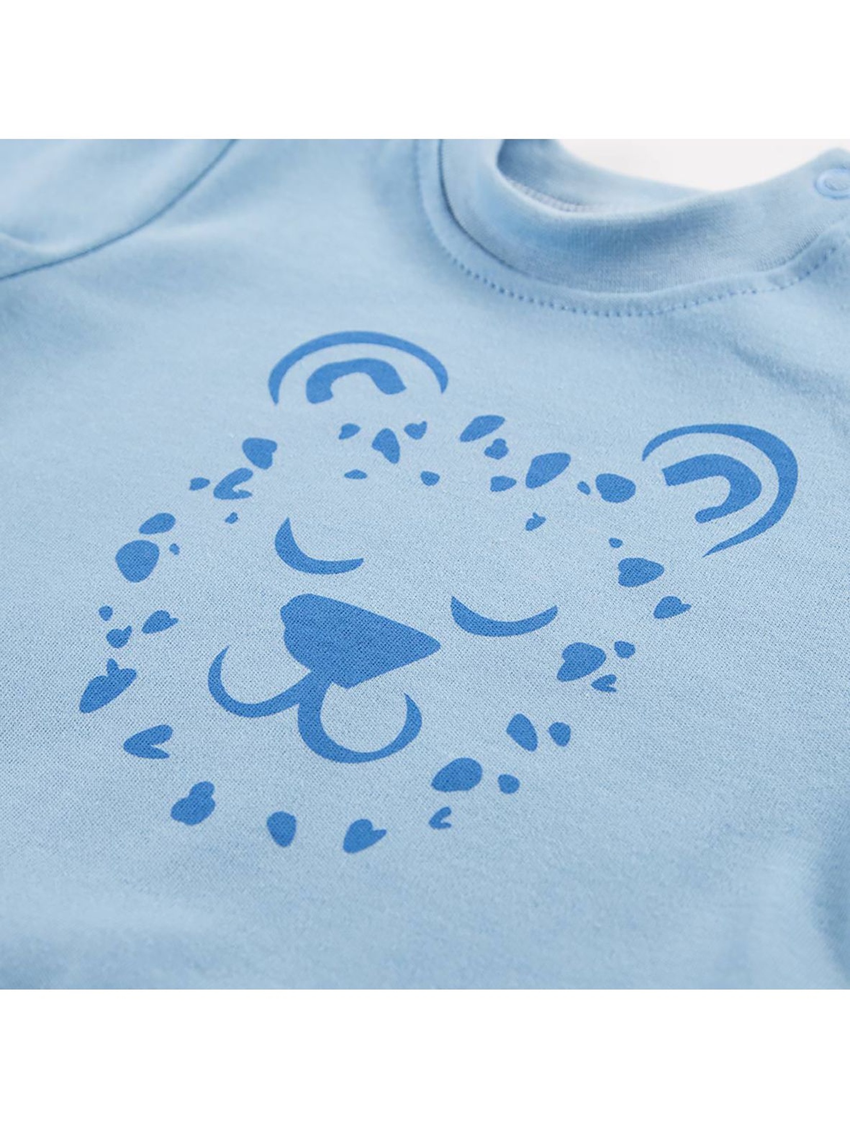 Bluza niemowlęca rozpinana NATURE - niebieska
