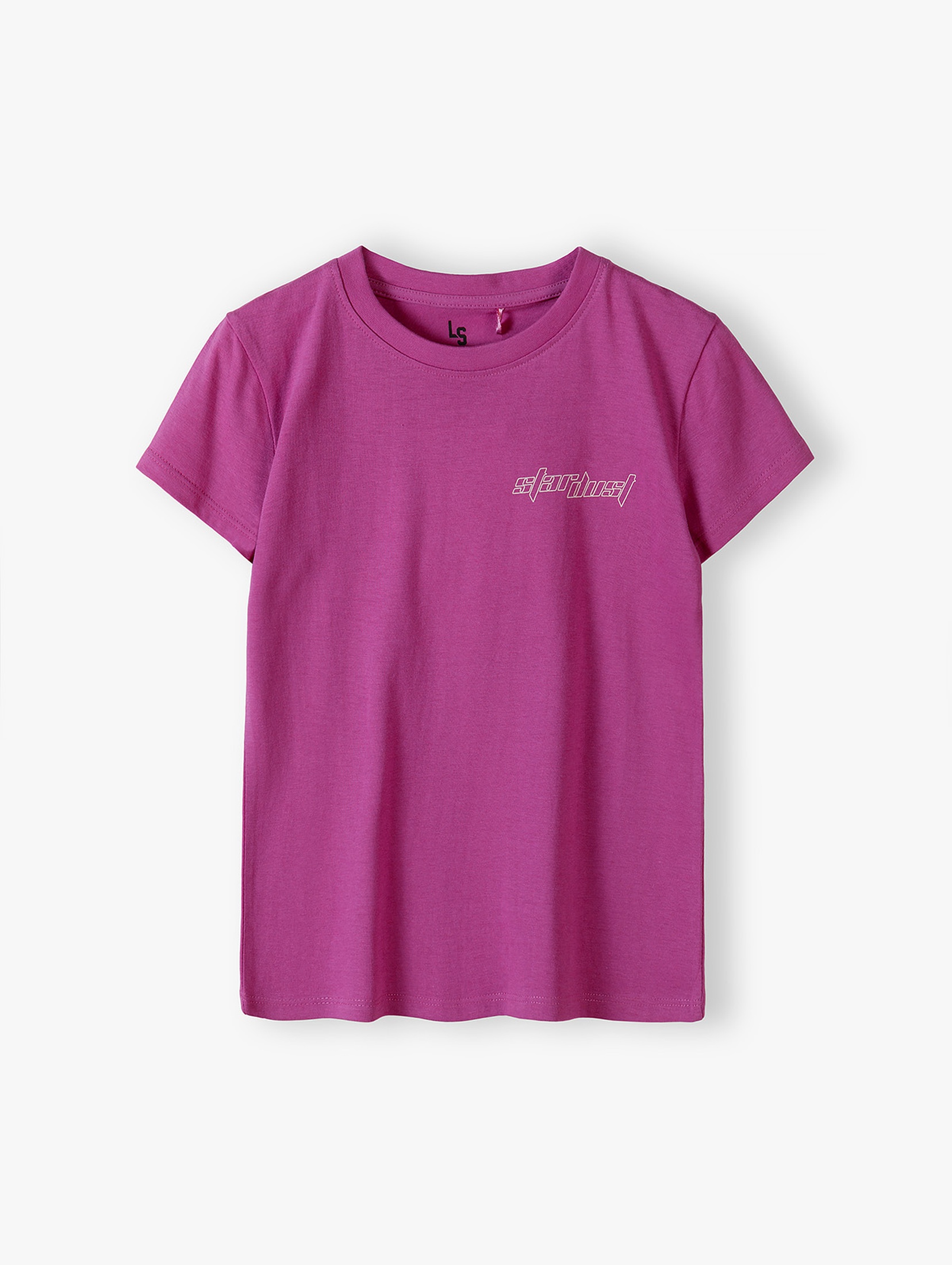 Różowa oversizowa koszulka dziewczęca