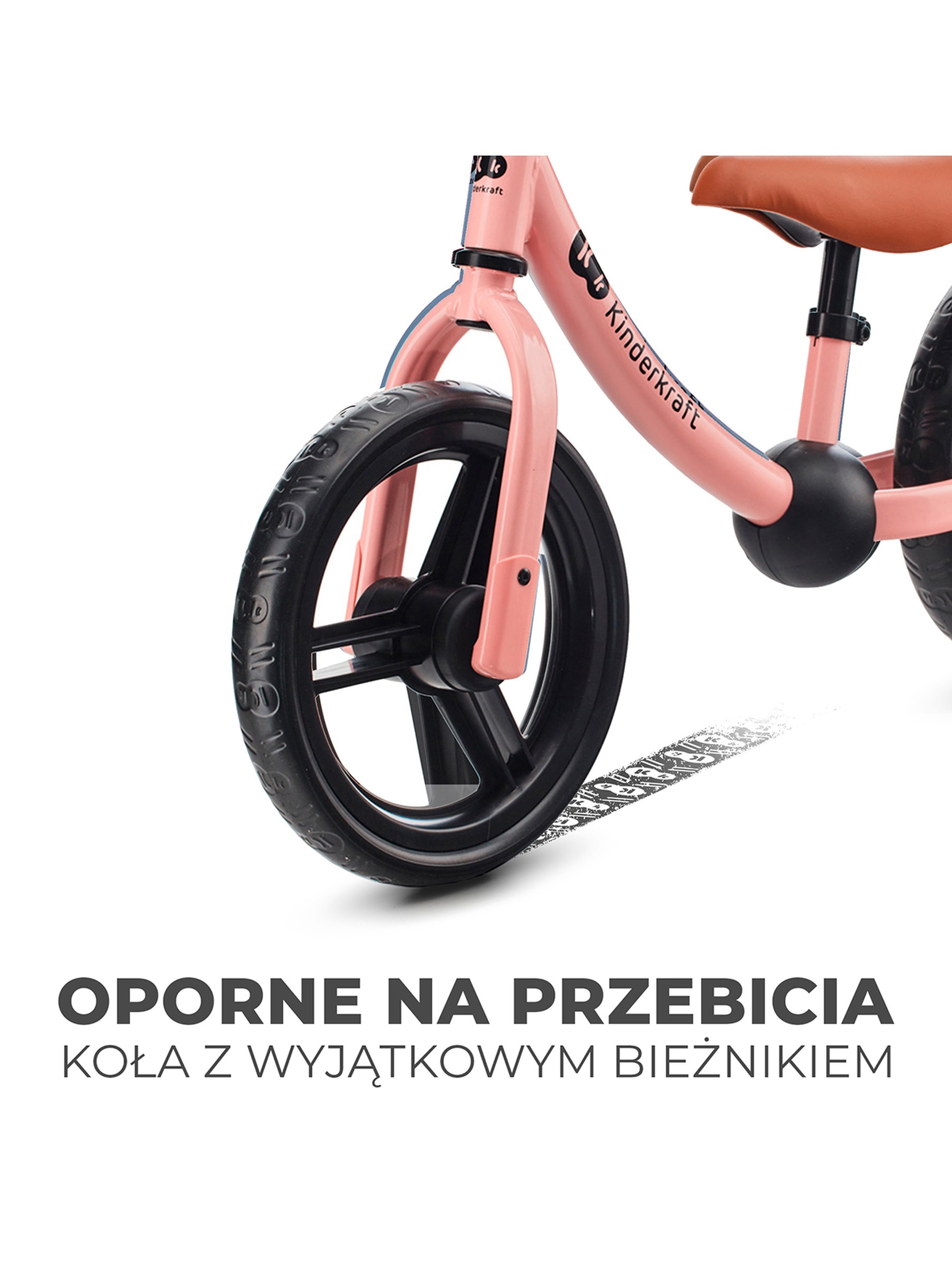 Rowerek biegowy 2WAY NEXT Kinderkraft - rosa pink