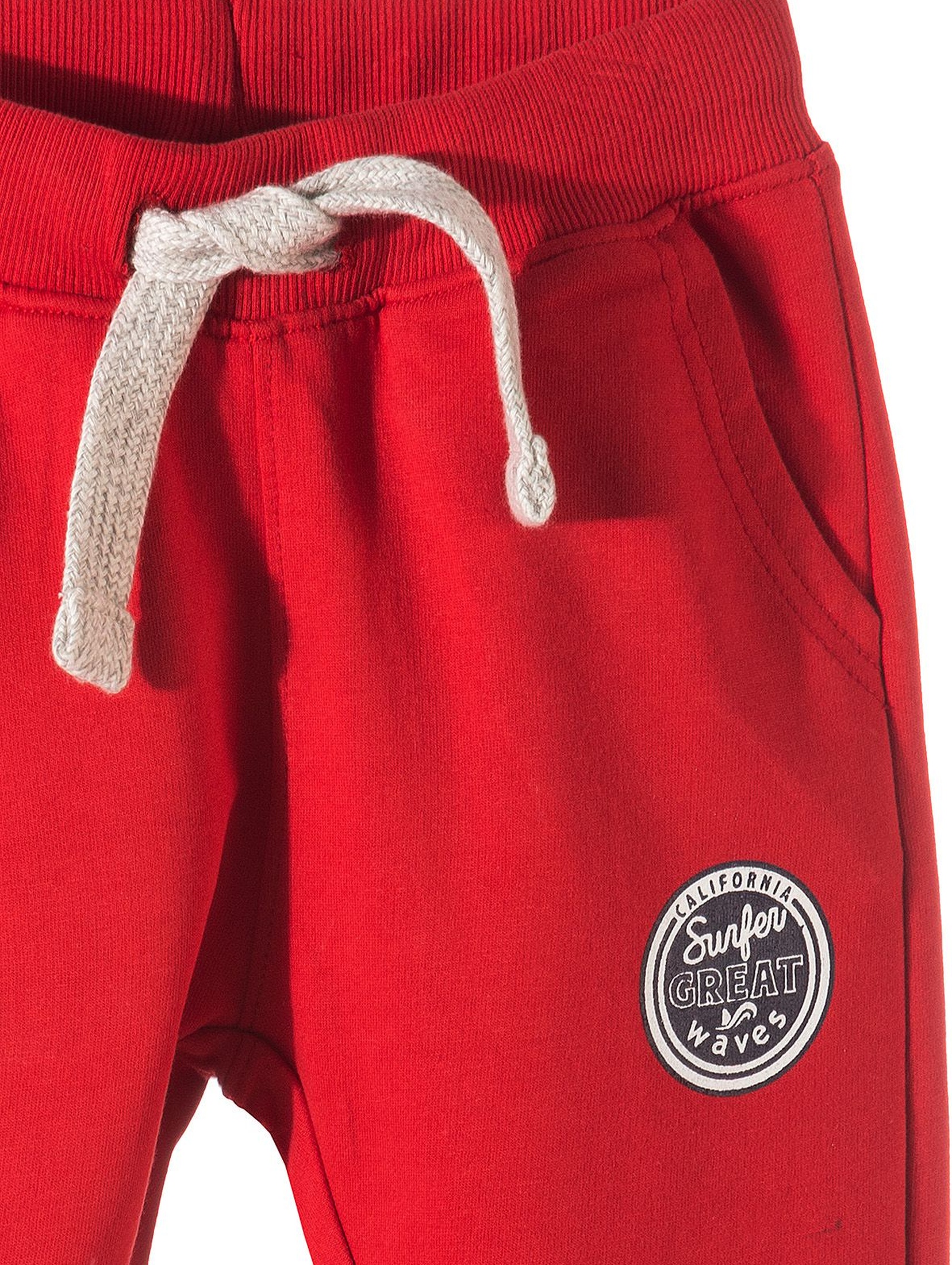 Spodnie dresowe dla chłopca- czerwone