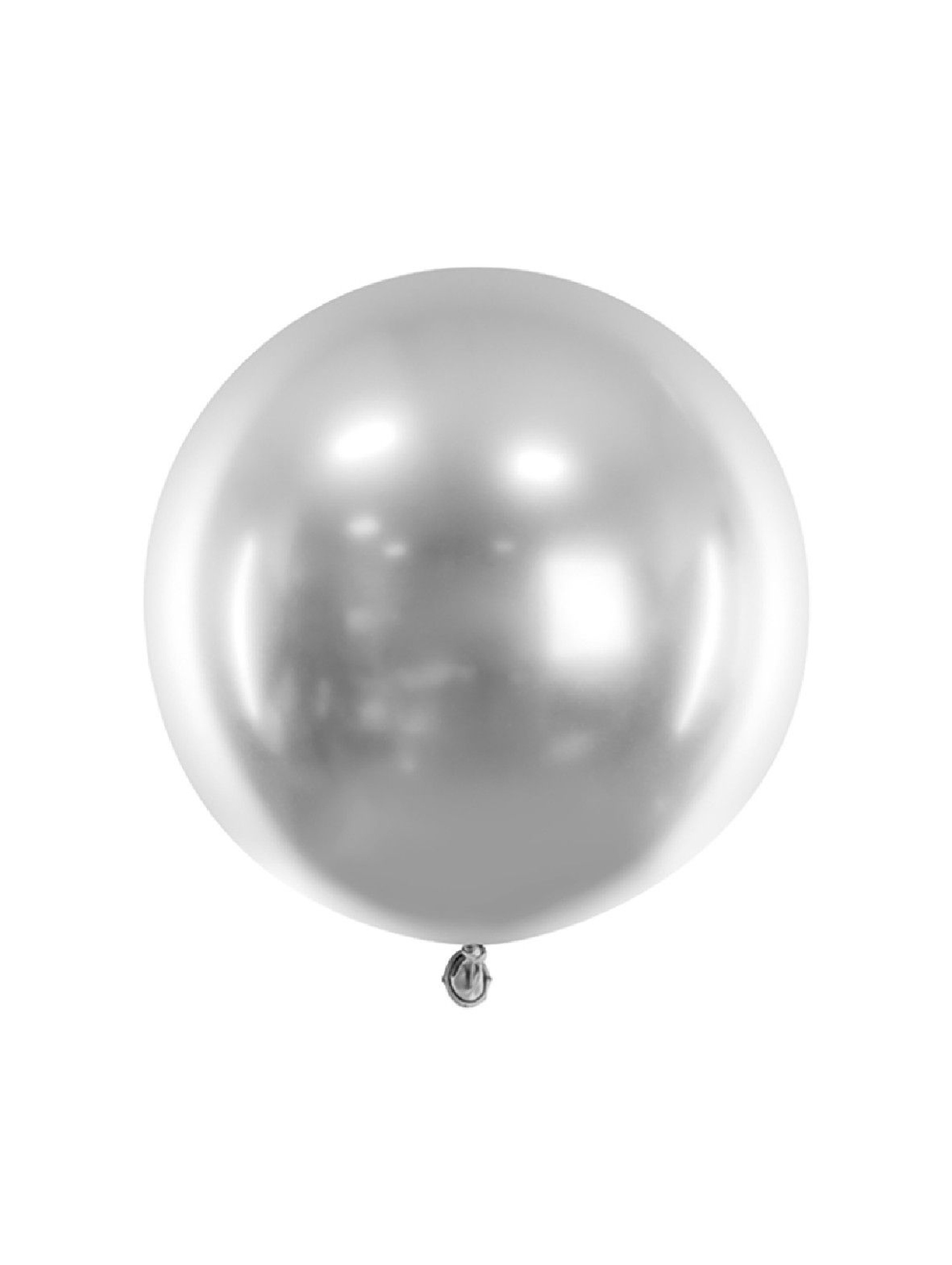 Balon okrągły Glossy srebrny Ø 60 cm