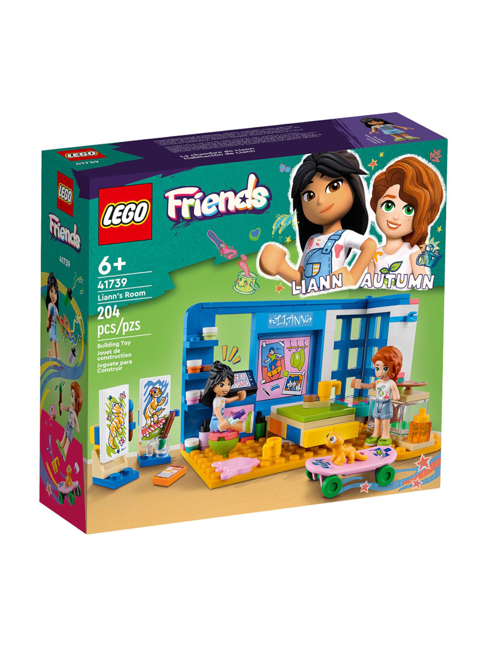 Klocki LEGO Friends 41739 Pokój Liann - 204 elementy, wiek 6 +