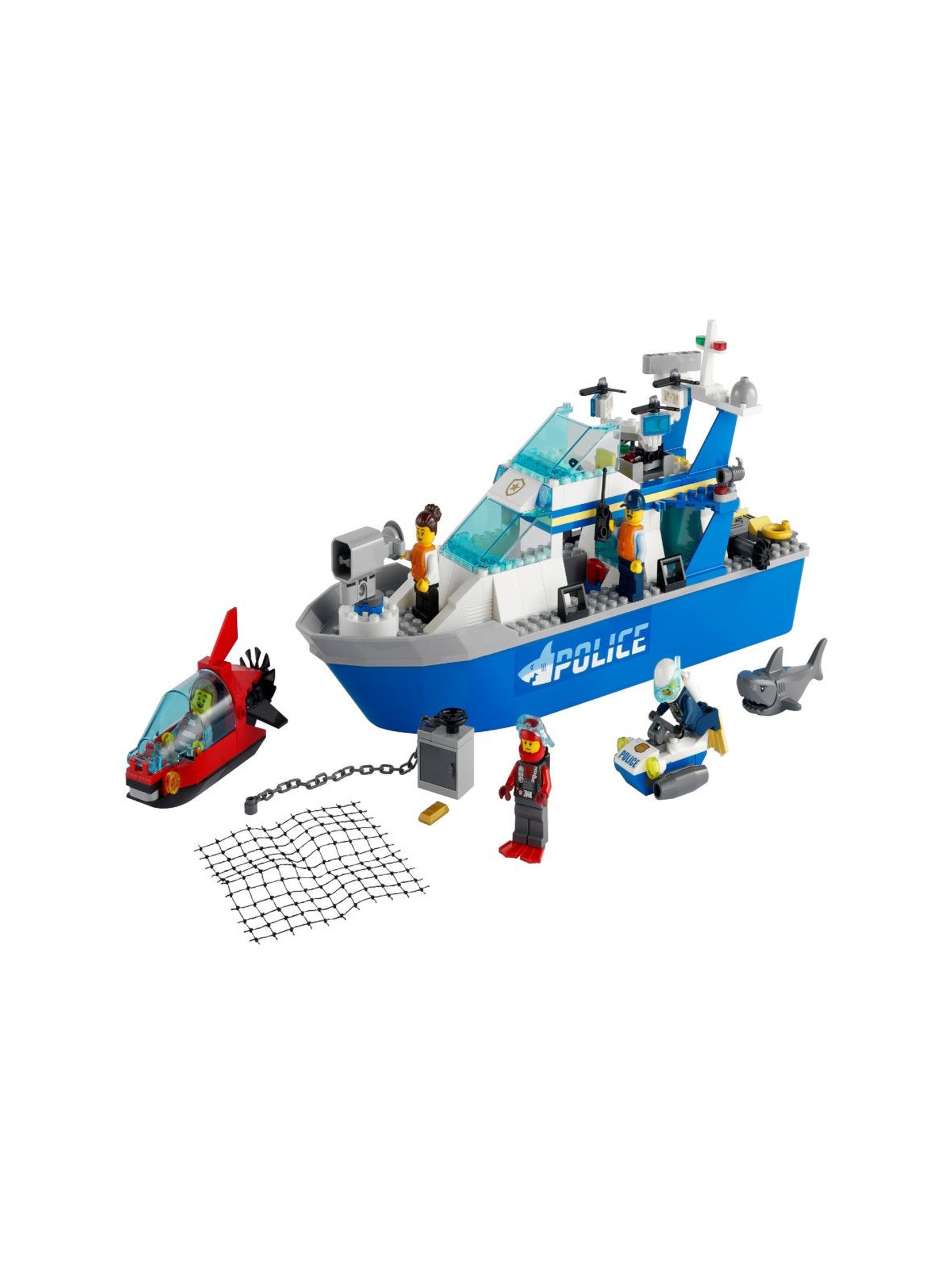 LEGO City 60277- Policyjna łódź patrolowa - 276 elementów