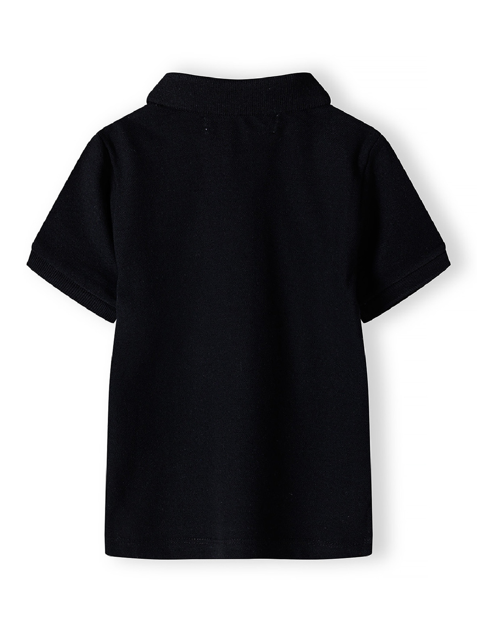 Niemowlęca koszulka polo bawełniana z krótkim rękawem- czarna