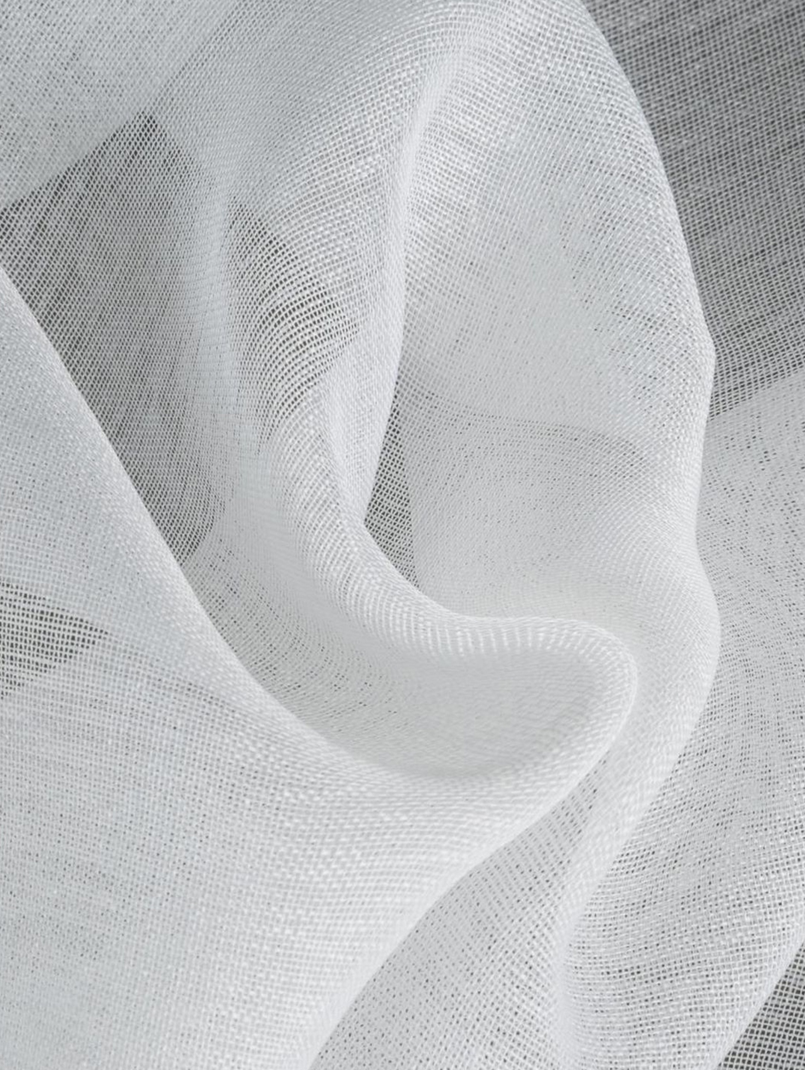 Firana gotowa sevilla na szelkach 150x60 cm biały