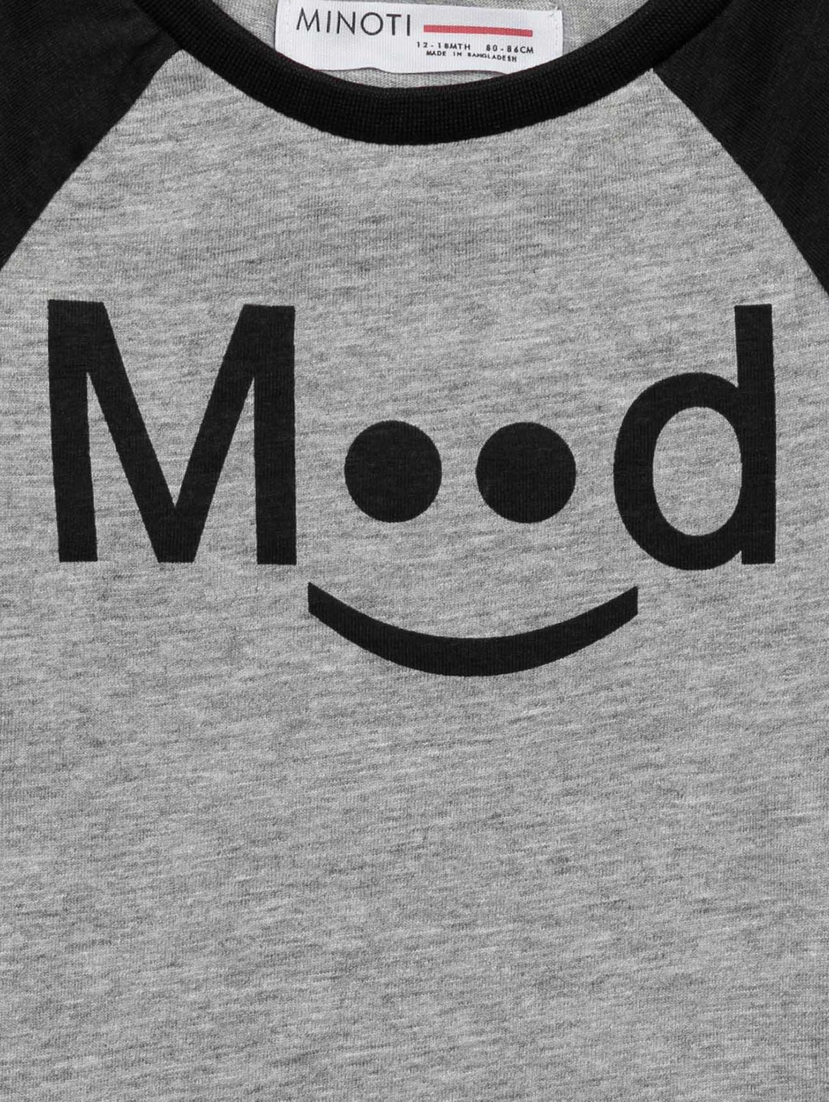 T-shirt niemowlęcy szary Mood