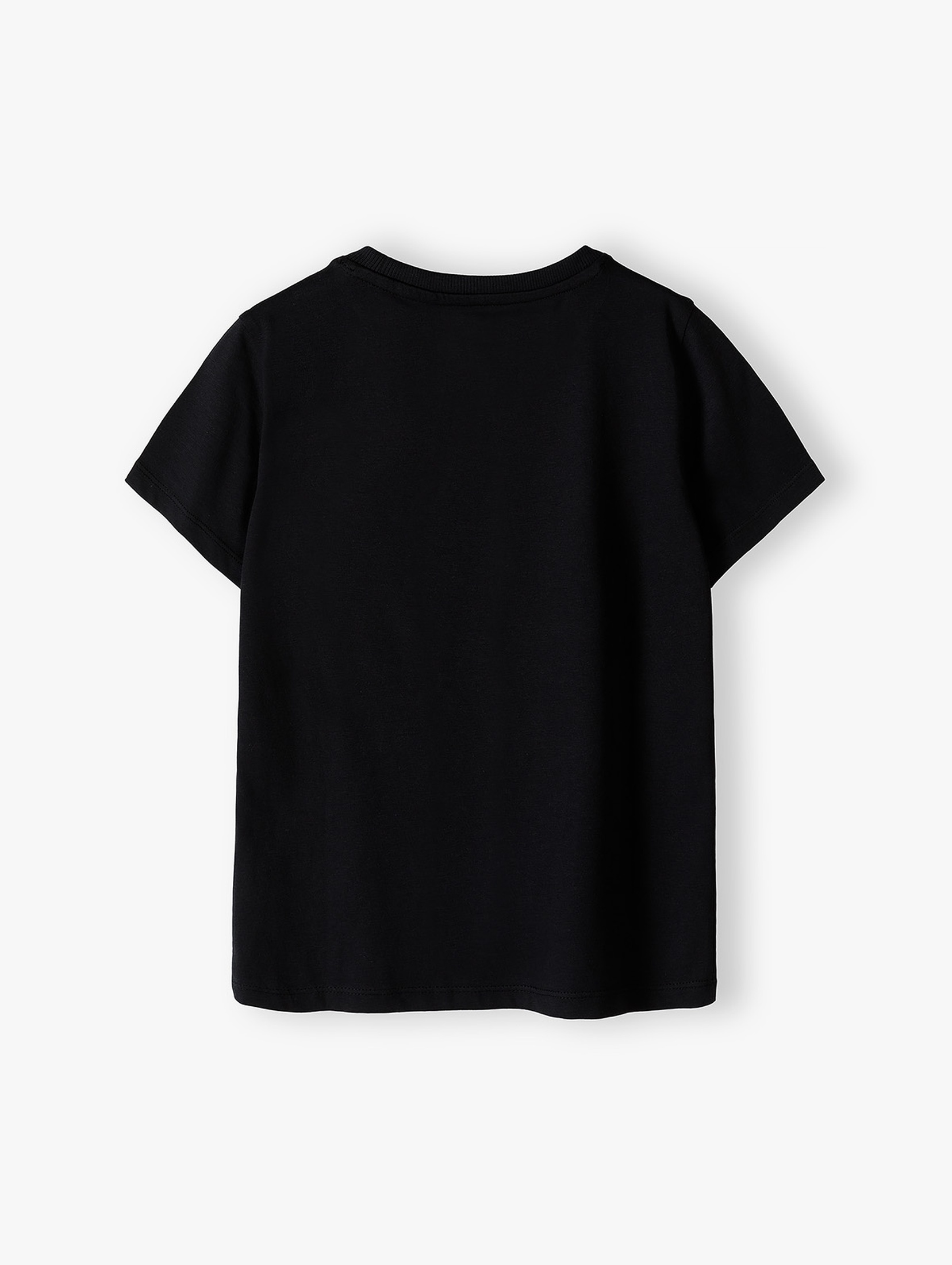 Czarny bawełniany t-shirt z deskorolką - 5.10.15.