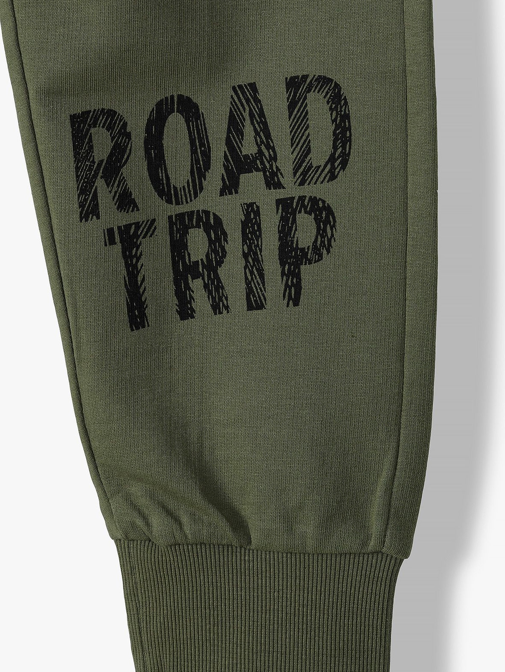 Bawełniane spodnie dresowe - Road trip