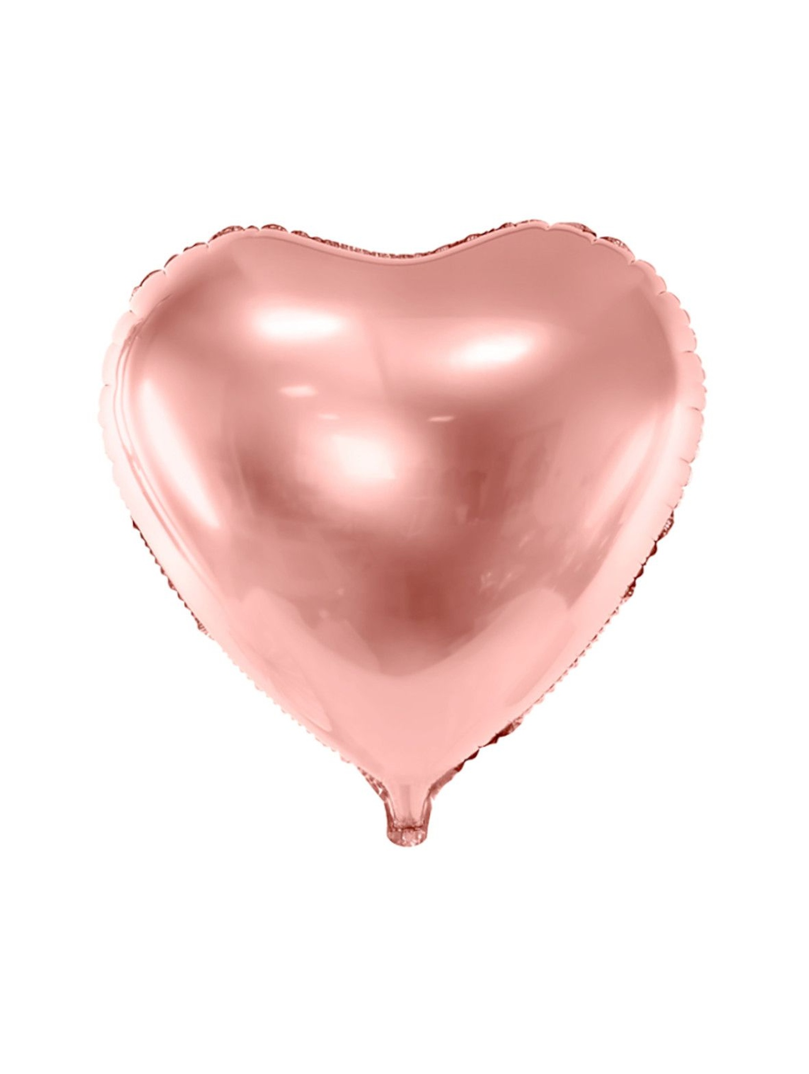 Balon foliowy Serce, 61cm, różowe złoto