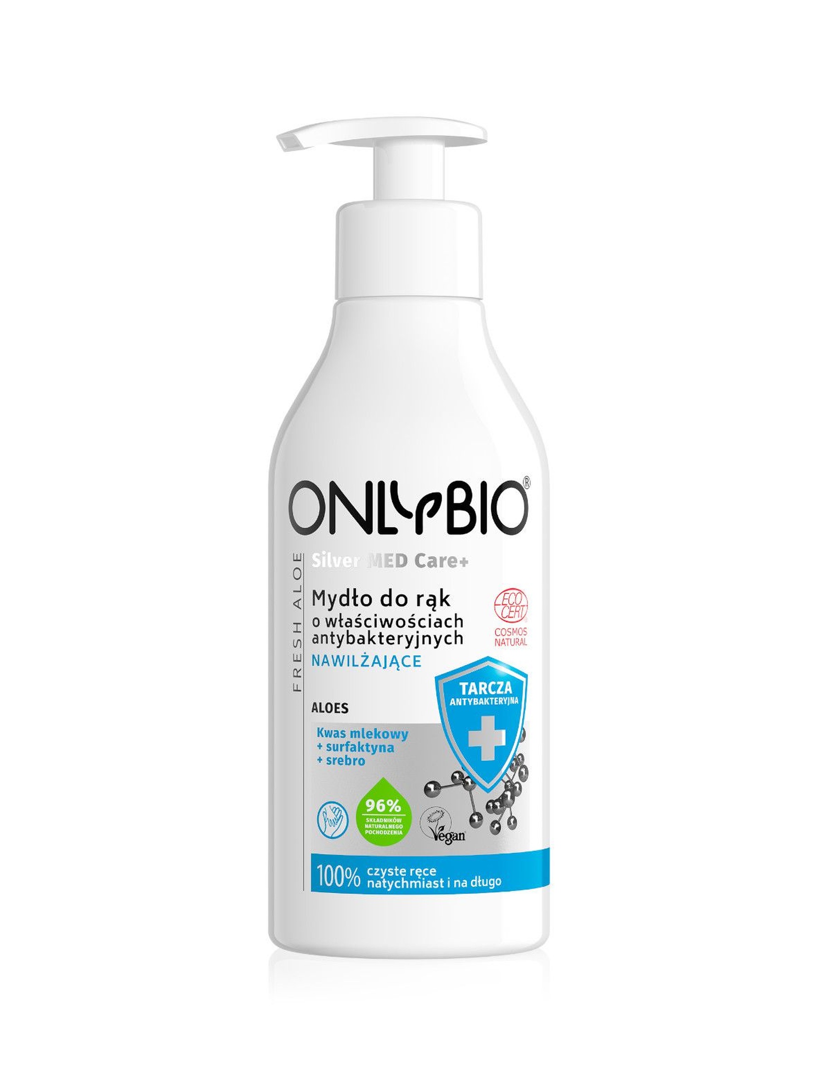 Mydło nawilżające do rąk o właściwościach antybakteryjnych OnlyBio 250ml
