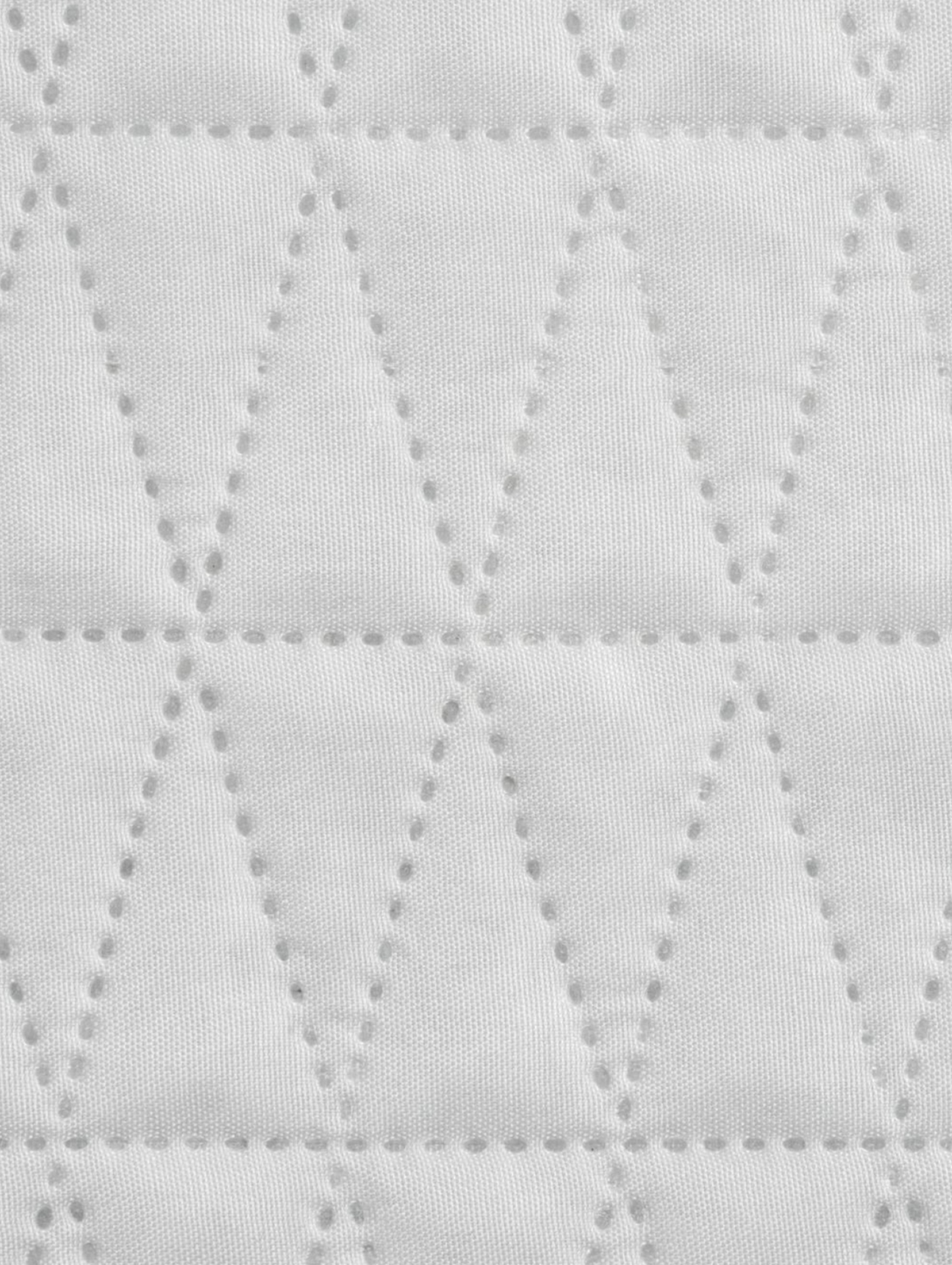 Narzuta na fotel 70x160 Boni biała geometryczna