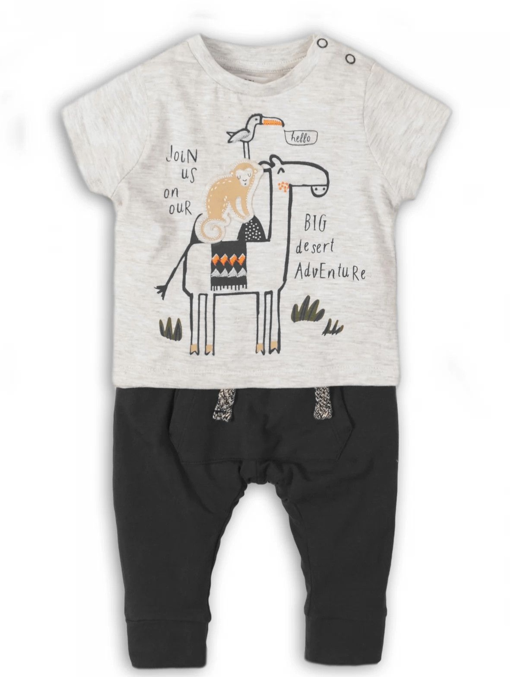 Komplet ubrań dla niemowlaka - t-shirt i spodnie dresowe