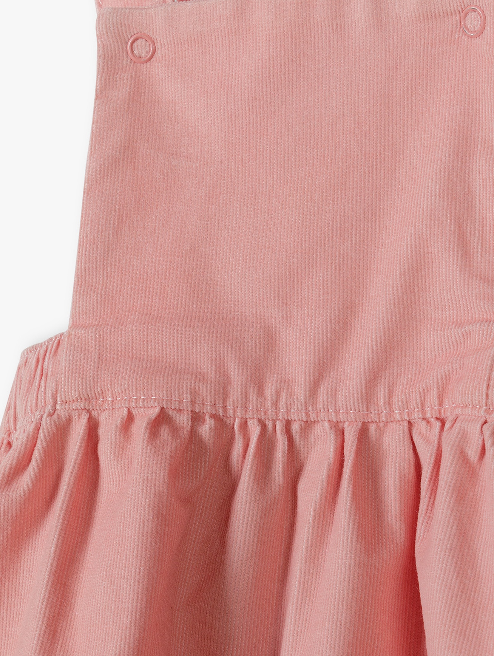 Różowa bawełniana spódnica niemowlęca ogrodniczka